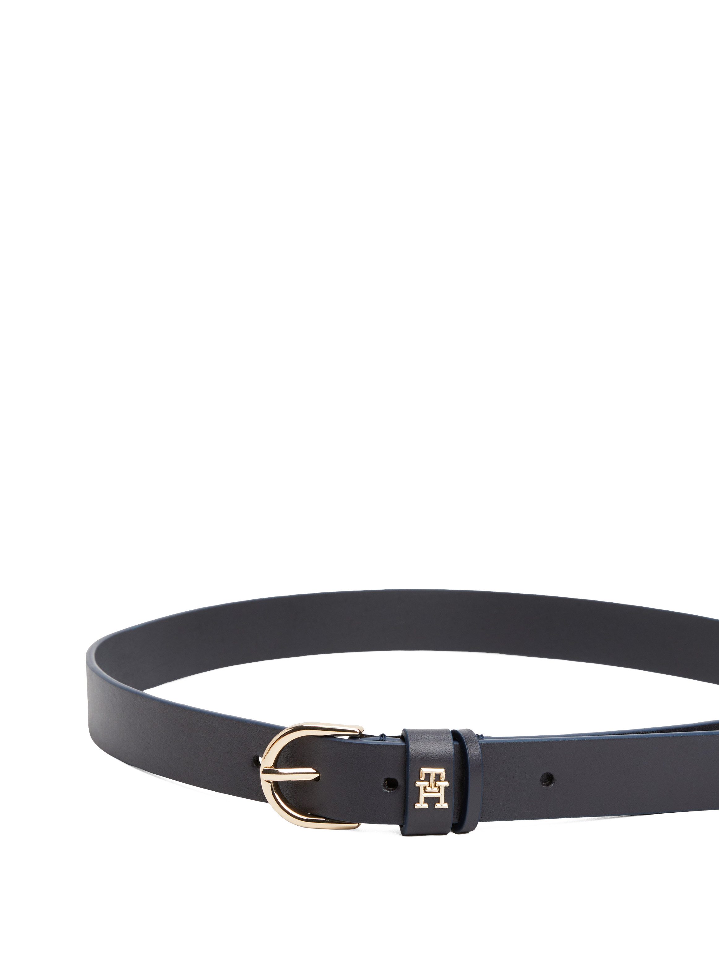 Tommy Hilfiger Leren riem ESSENTIAL EFFORTLESS 2.5 Logo-embleem, zachte haptiek, ovale eenvoudige pin sluiting