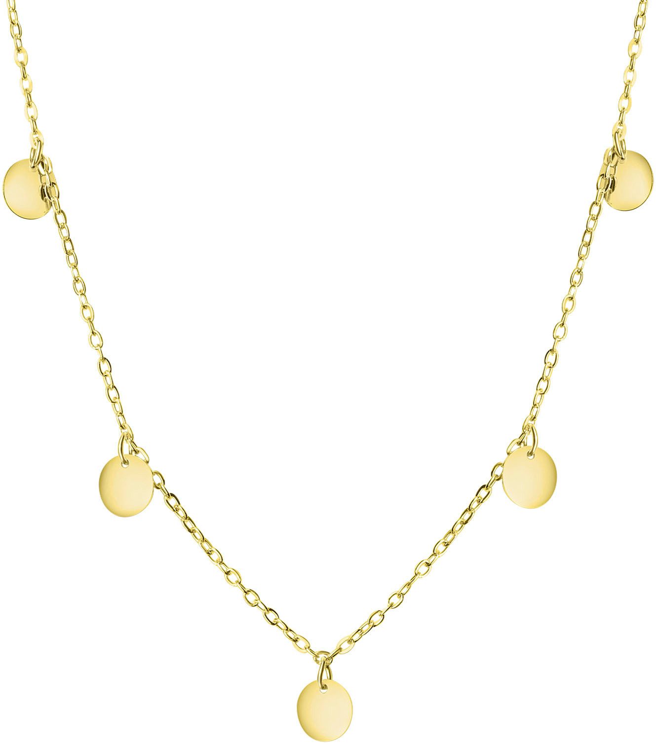 Firetti Ketting met hanger Sieraad cadeau zilverkleur 925 halssieraad halsketting plaatjes dames kettingen goud(kleur)