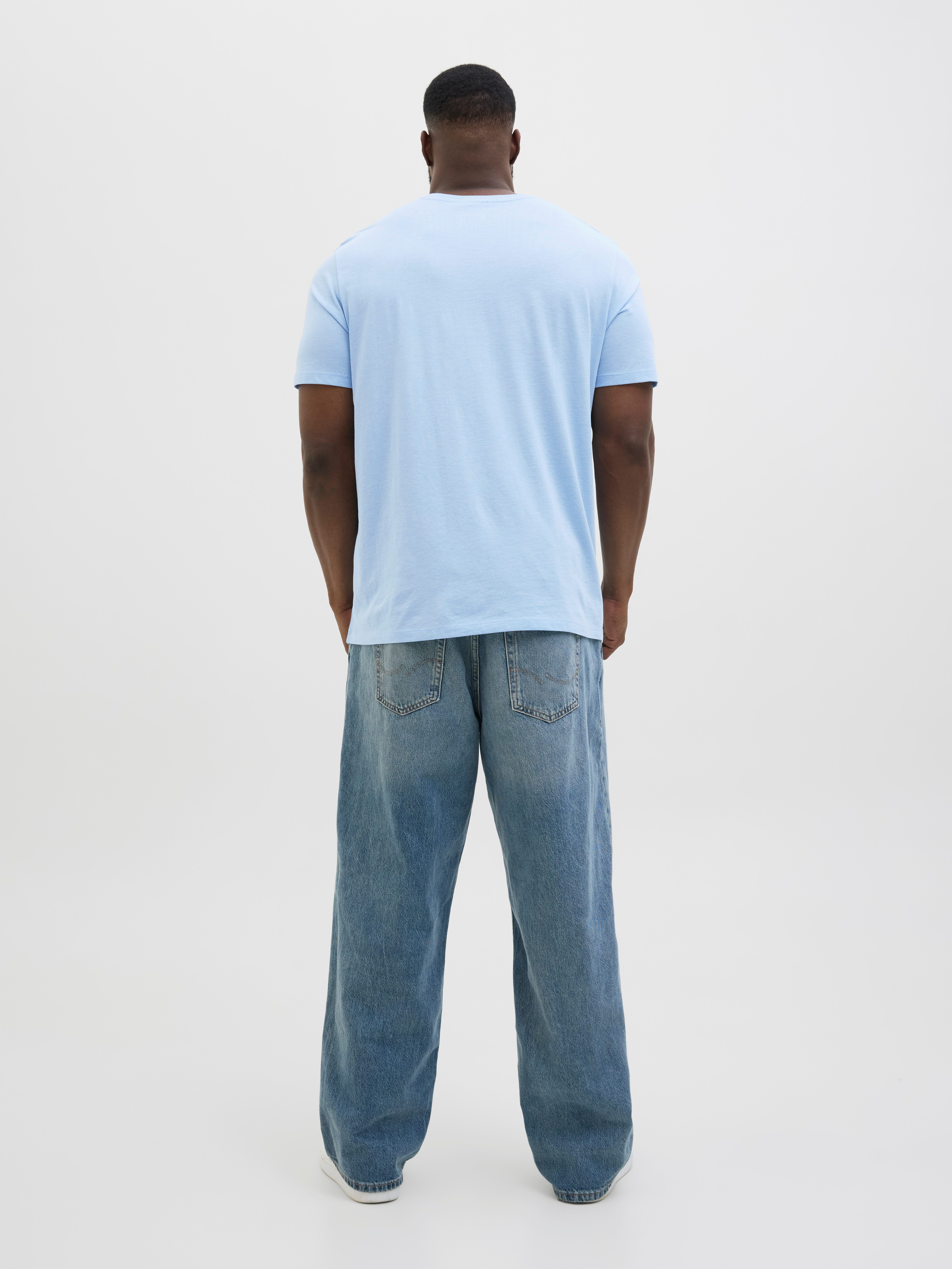 Jack & Jones PlusSize T-shirt JJELOGO TEE SS O-NECK 2 COL AW24 S PLS
