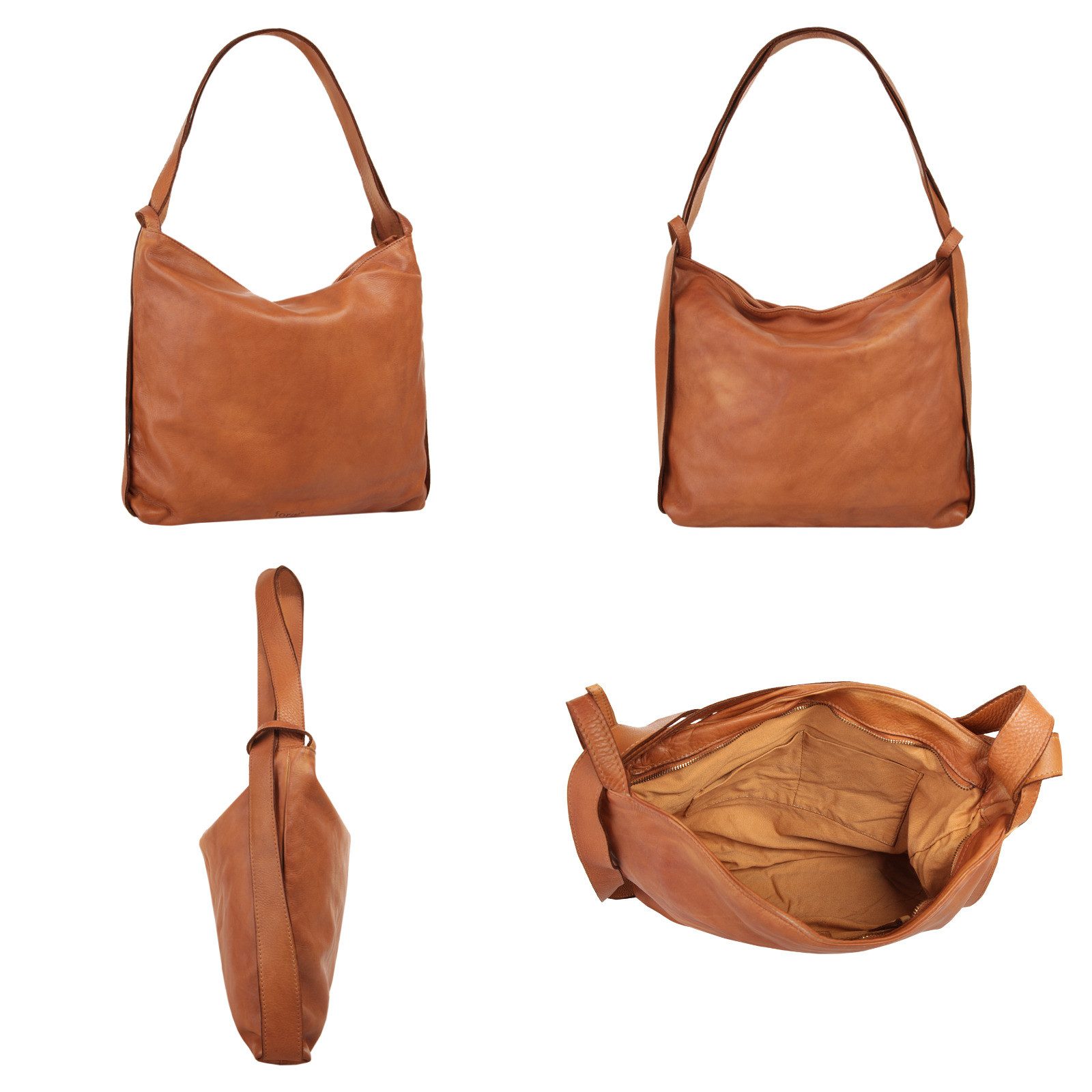 Forty Degrees Shopper echt leer, made in italy