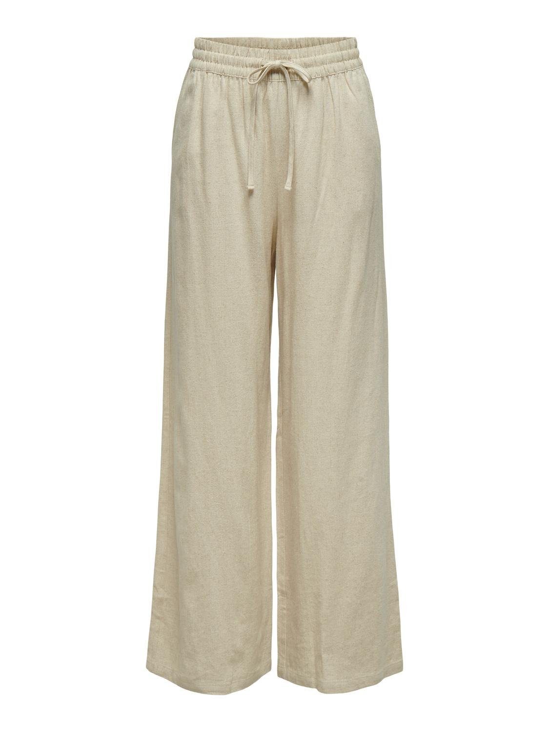 JDY Culotte JDYSAY LINEN HW WIDE PANT WVN NOOS