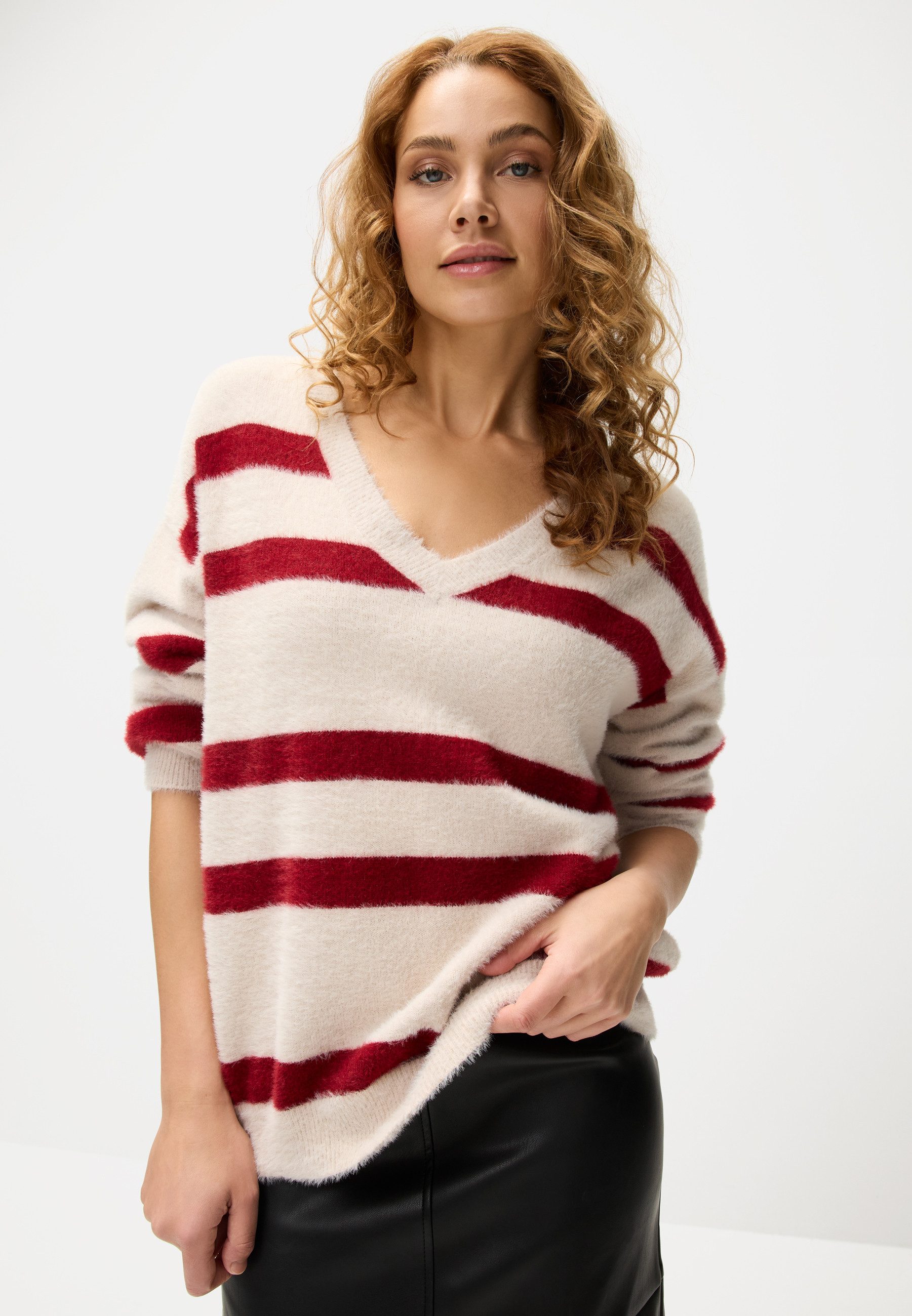 Lascana Imitatieleren rok in modieuze midilengte, midirok, zakelijke look