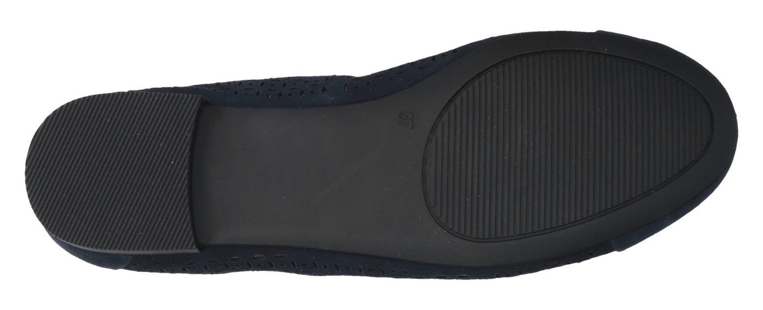 Caprice Ballerina's , blokhak, business schoen, comfortabele schoen met subtiele sierstrik