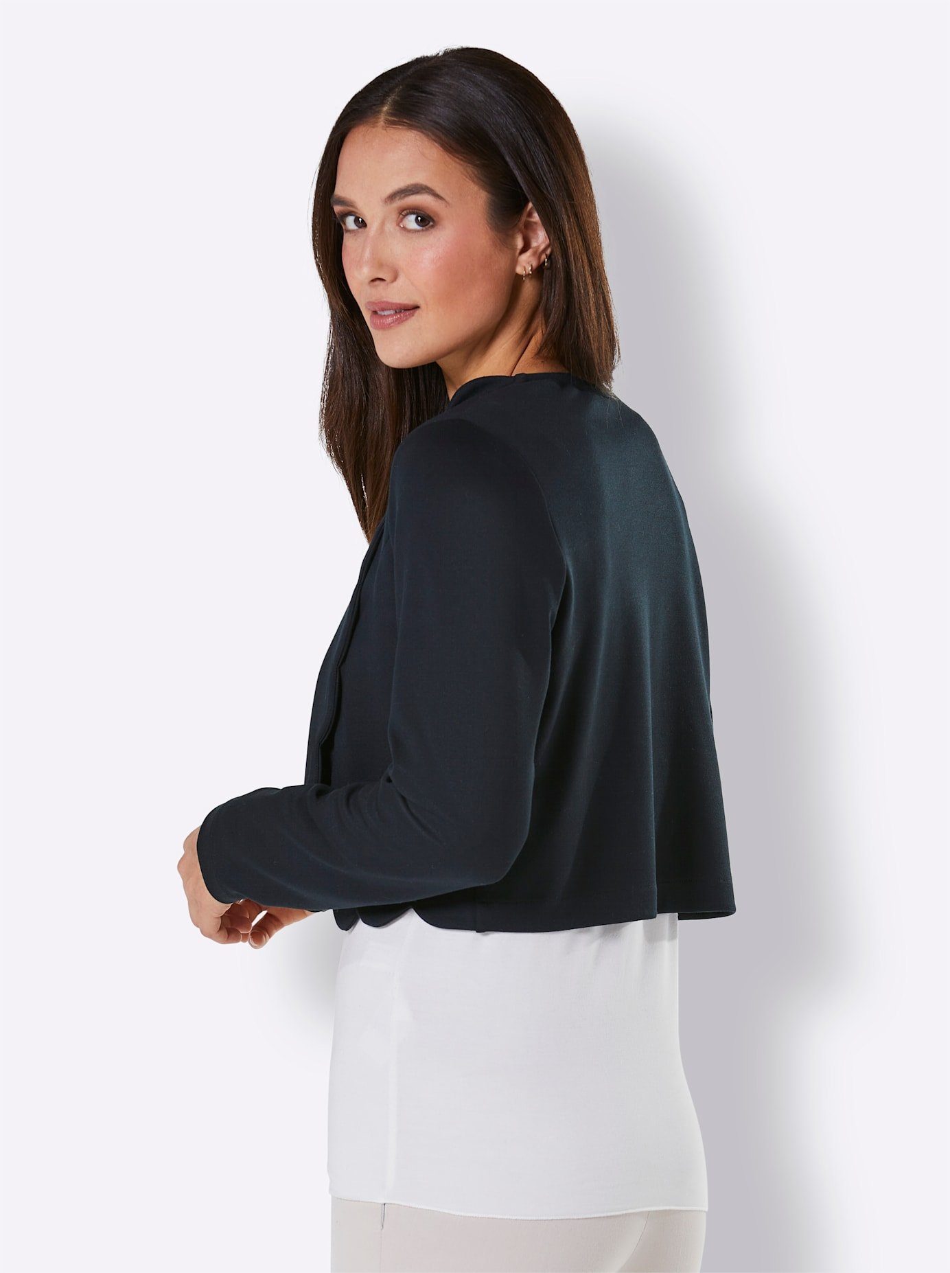 CREATION L PREMIUM Shirtjasje Modal overhemdjack (1-delig)