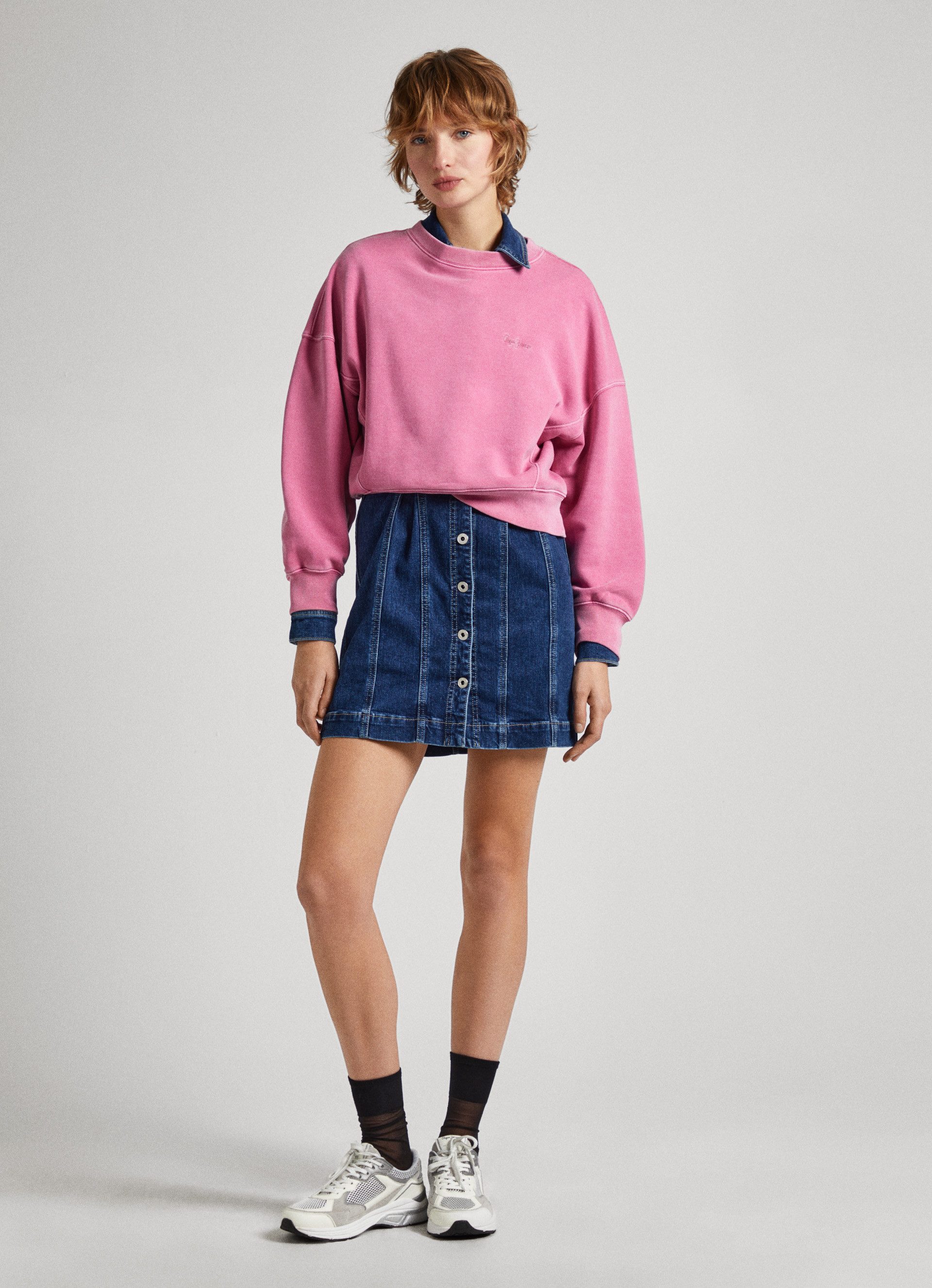 Pepe Jeans Sweatshirt LYNETTE in gewassen look