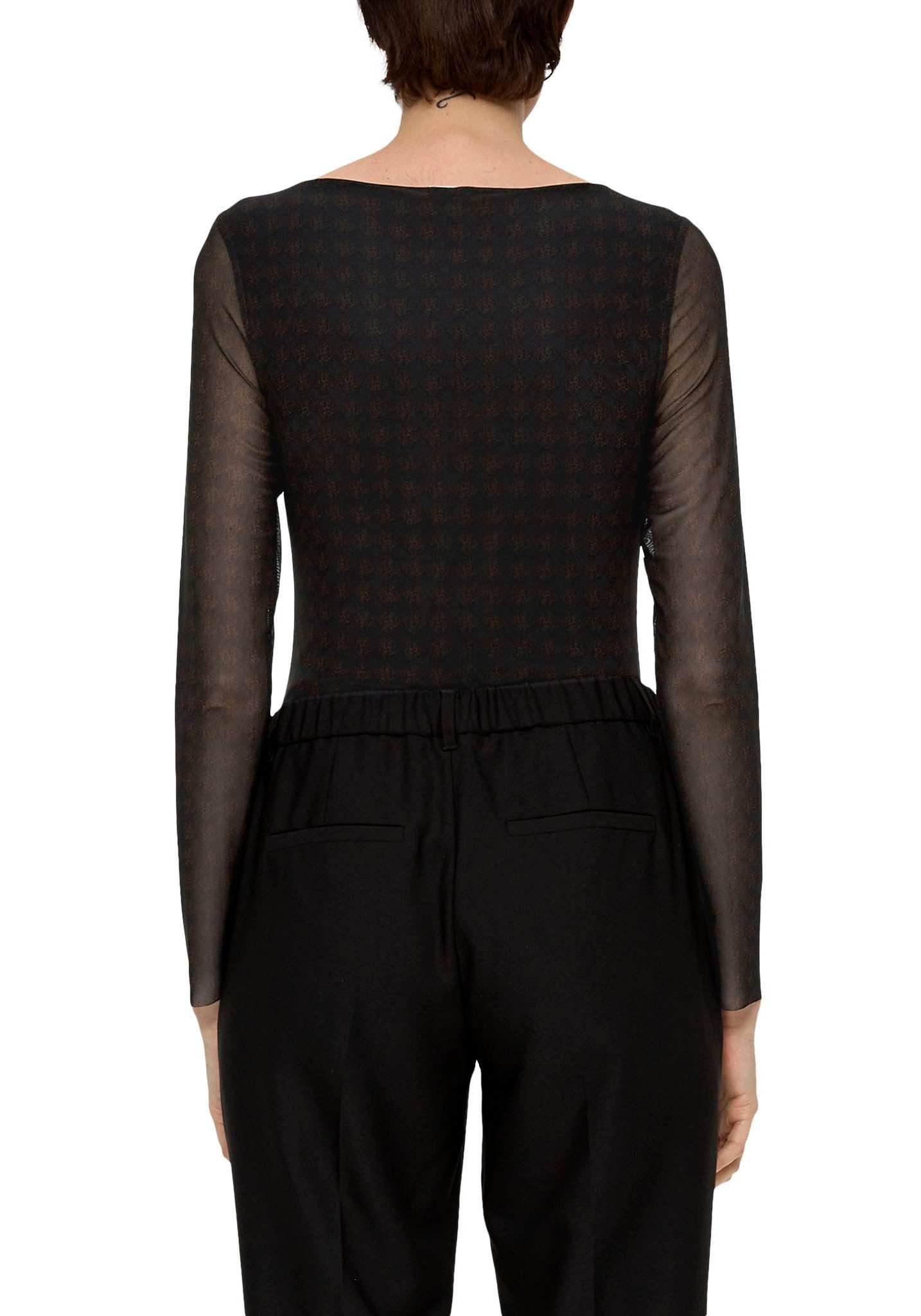 s.Oliver BLACK LABEL Longsleeve met print all-over