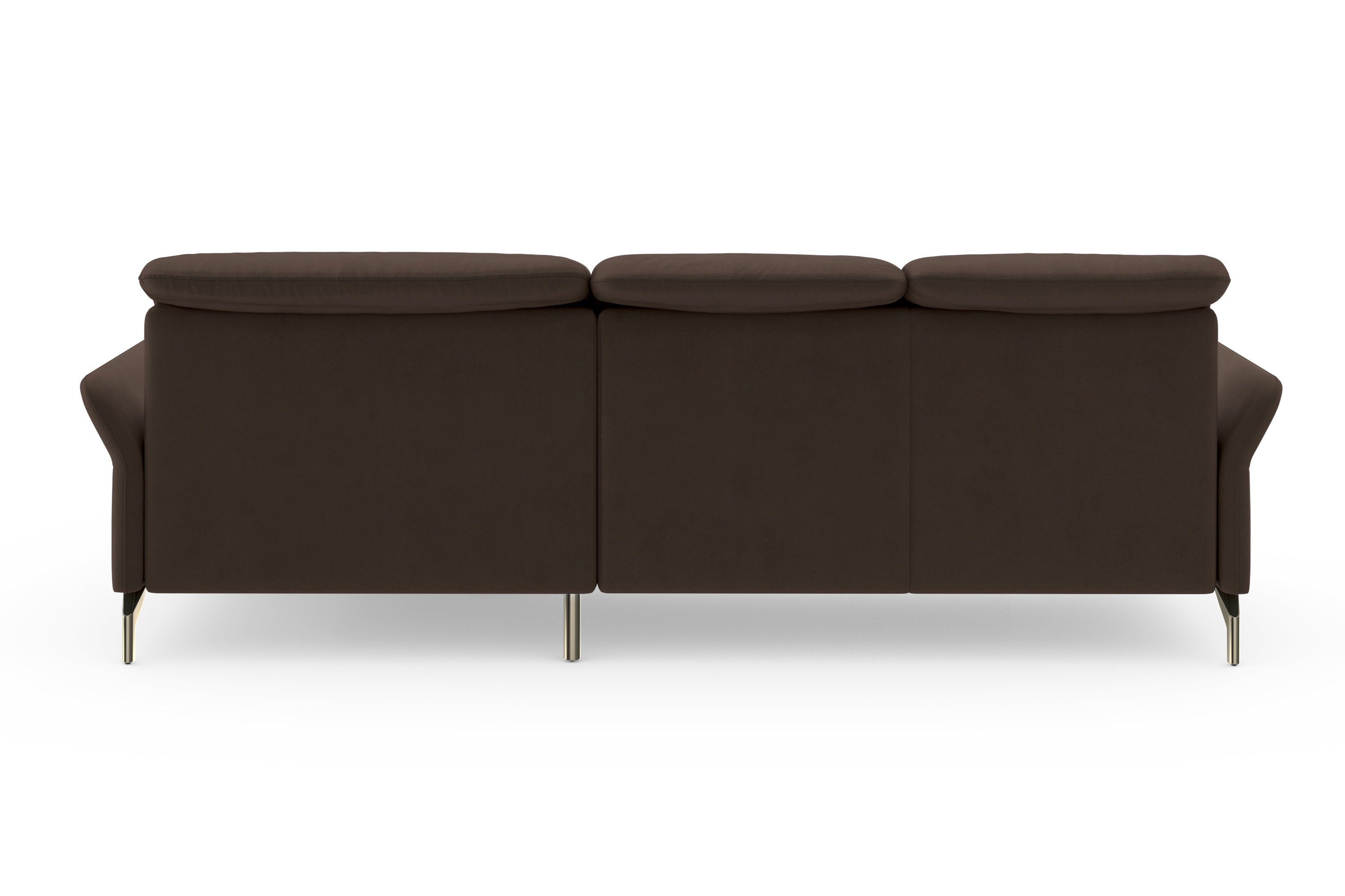 sit&more Hoekbank Fashion L-vorm naar keuze met verstelbare hoofdsteun, uittrekzitting, motorisch, nikkel poten