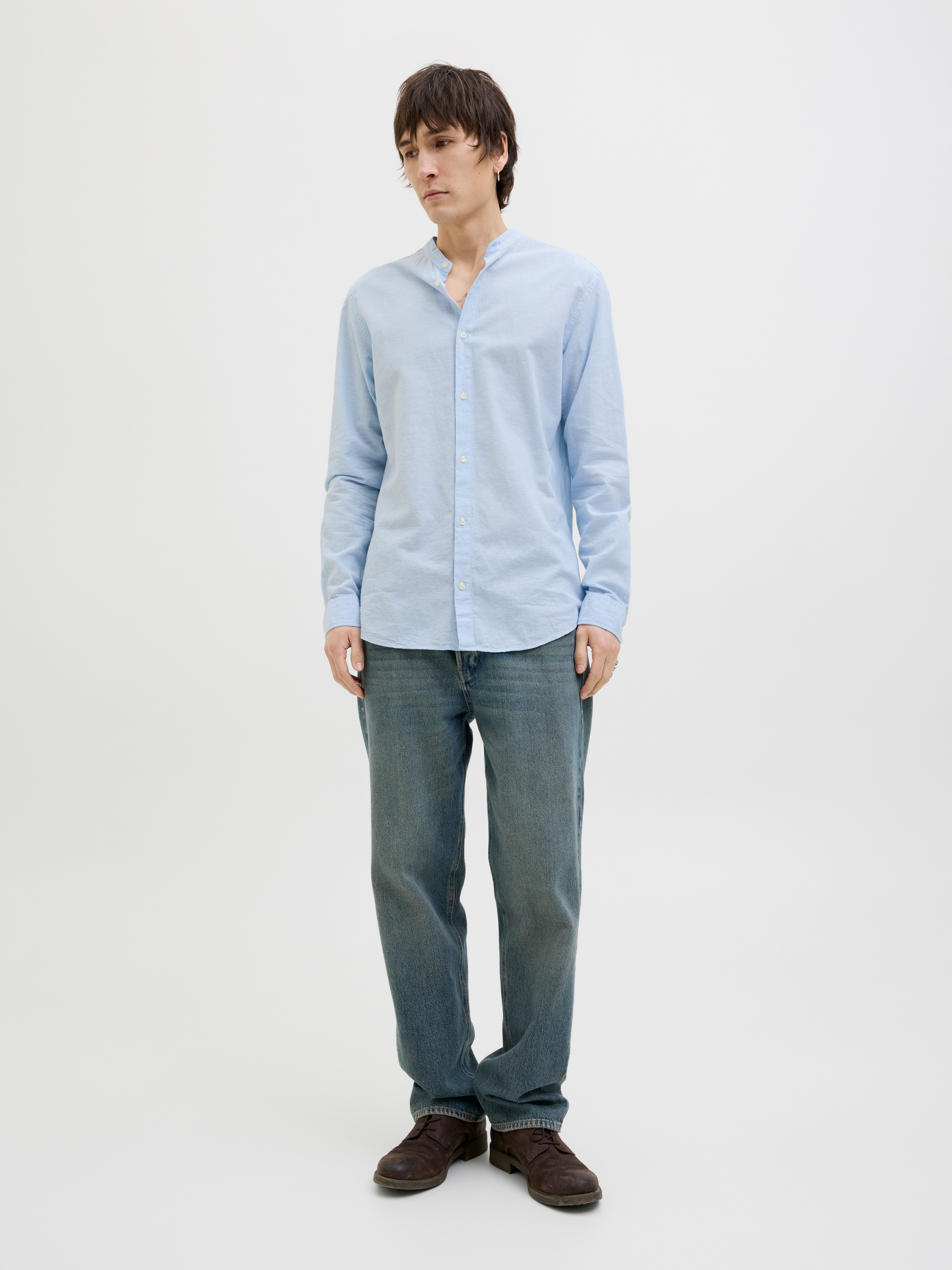 Jack & Jones Overhemd met lange mouwen JJEBREEZE BAND SHIRT LS SN