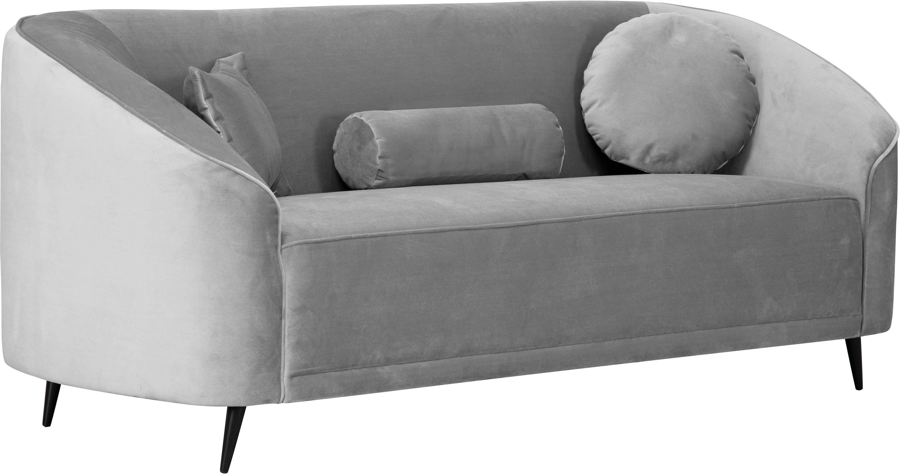 Leonique 3-zitsbank Ashly in 3 overtrekvarianten, bouclé, fluwelige look en zachte structuurstof.