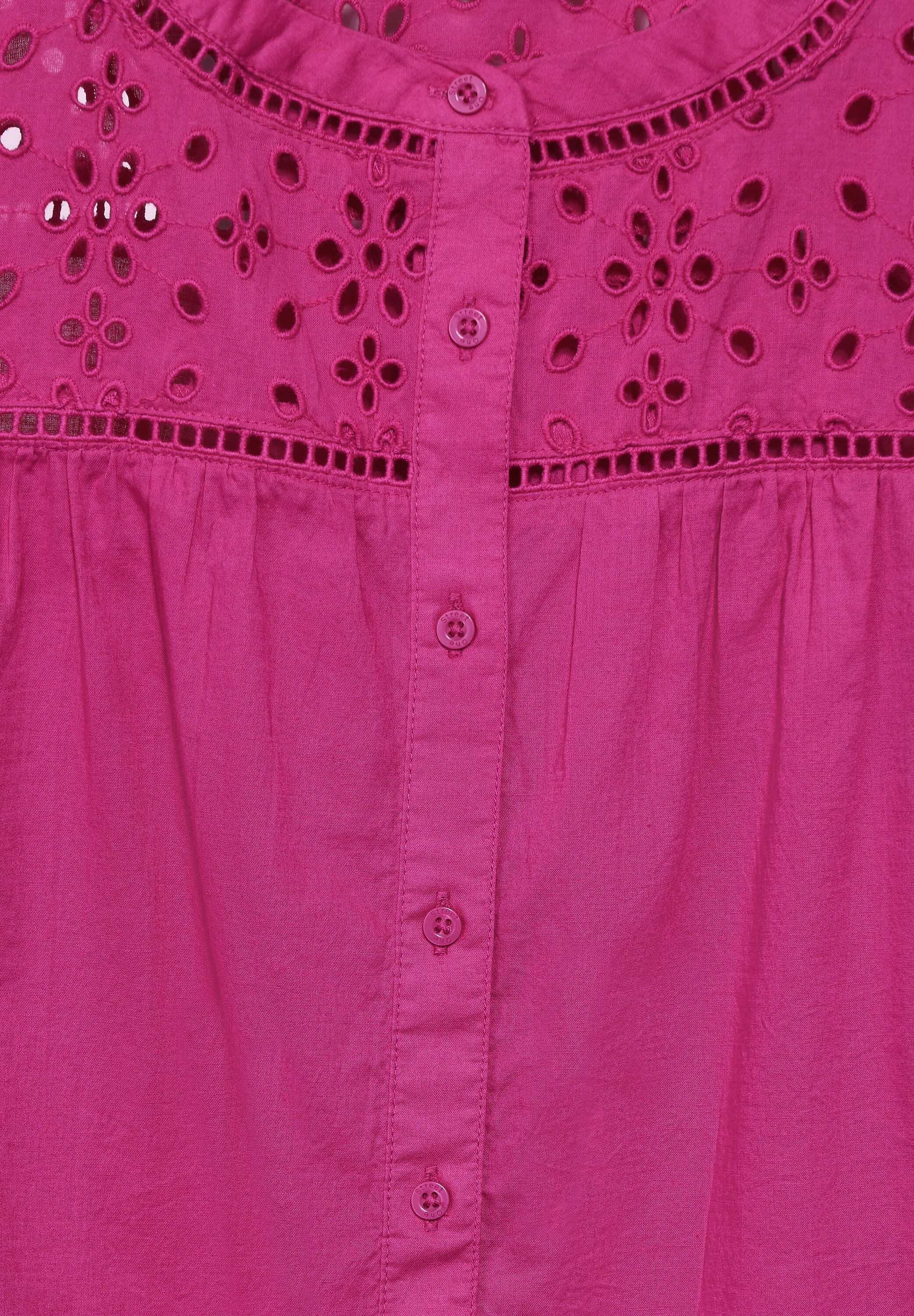 STREET ONE Top met broderie anglaise