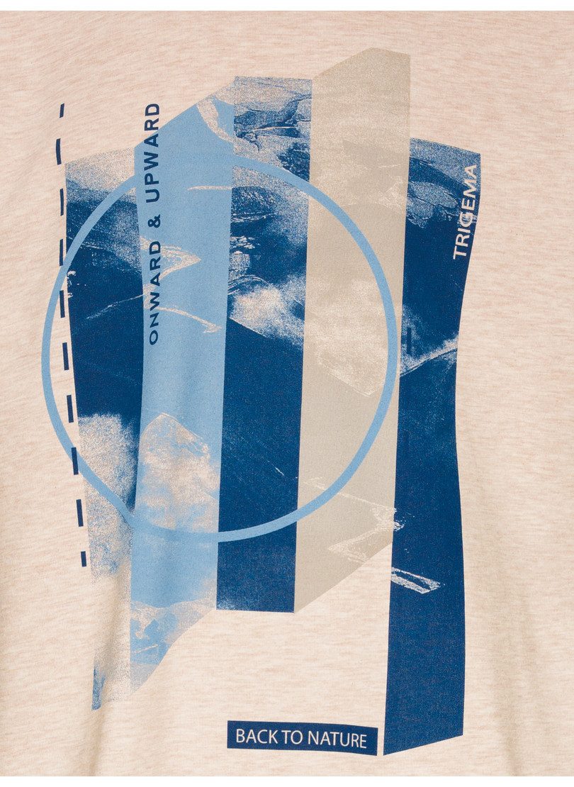 Trigema T-shirt TRIGEMA T-shirt met modieus printmotief (1-delig)