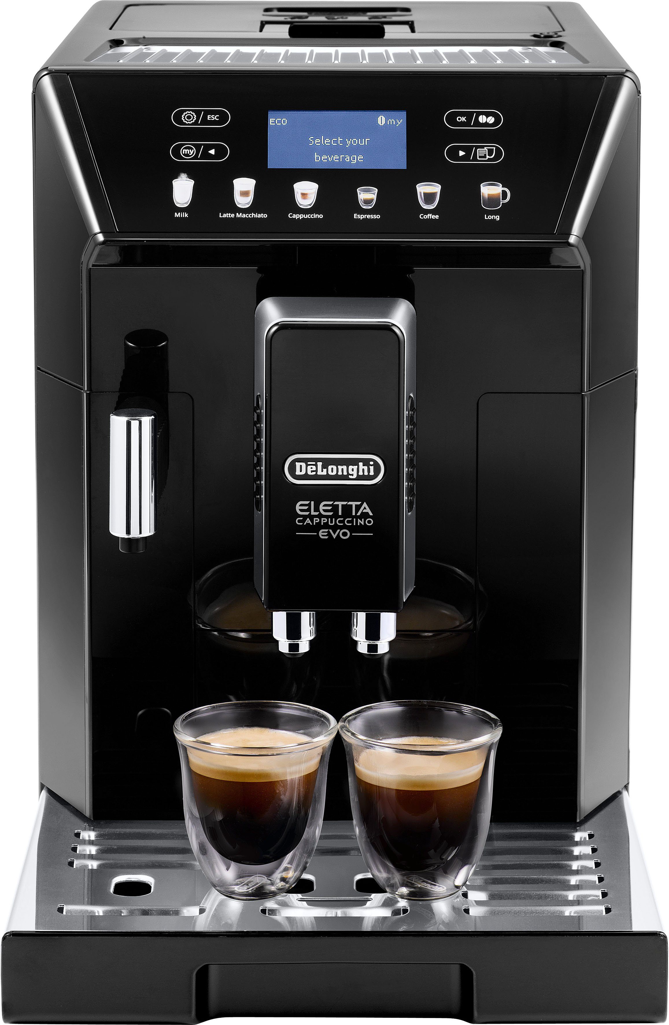 De'Longhi Volautomatisch koffiezetapparaat ECAM 46.860.B Eletta Evo, zwart?  Bestel nu bij | OTTO