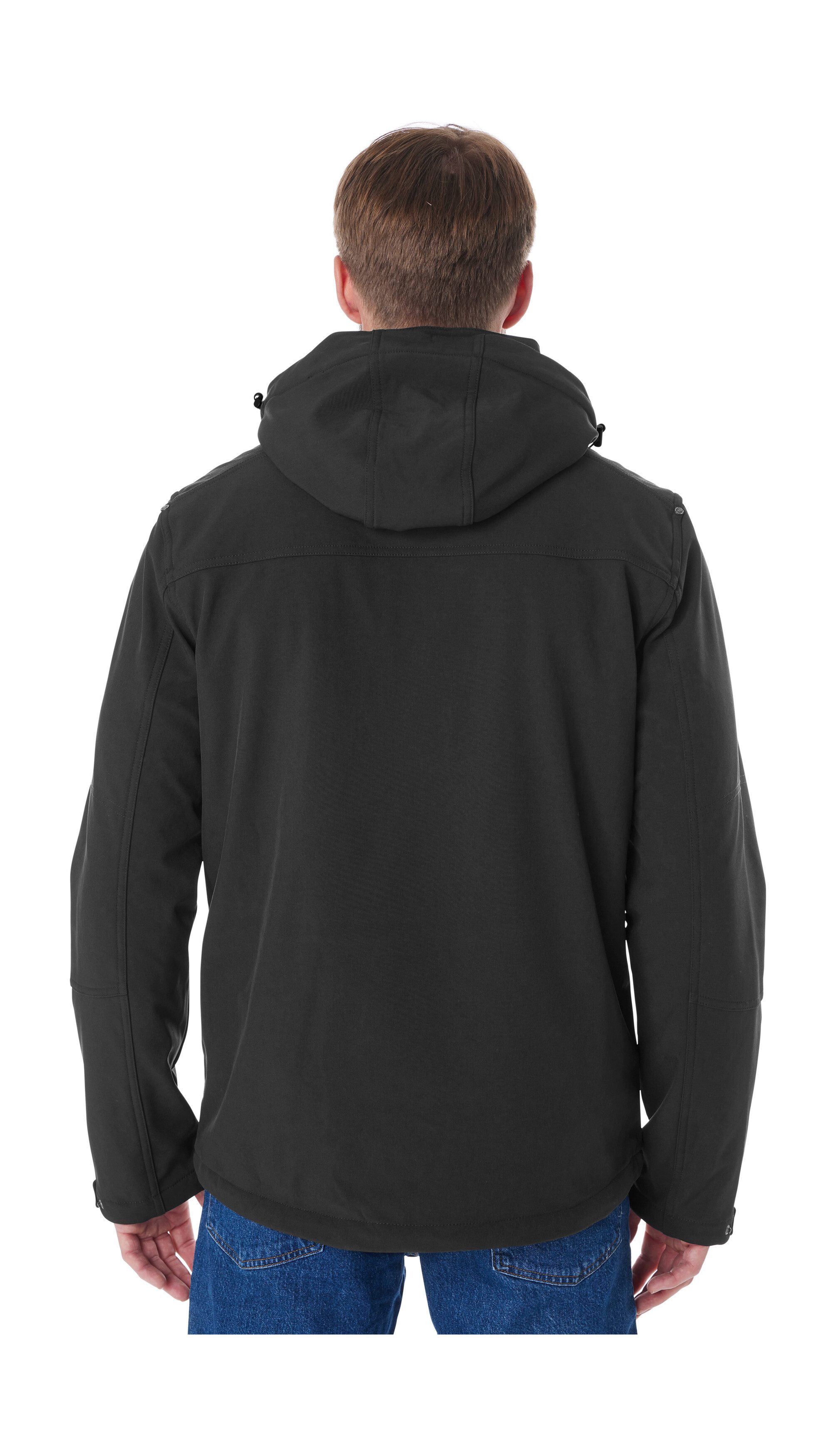 Killtec Softshell-jack Heren softshelljas Waterafstotende softshelljack met fleece, afneembare capuchon