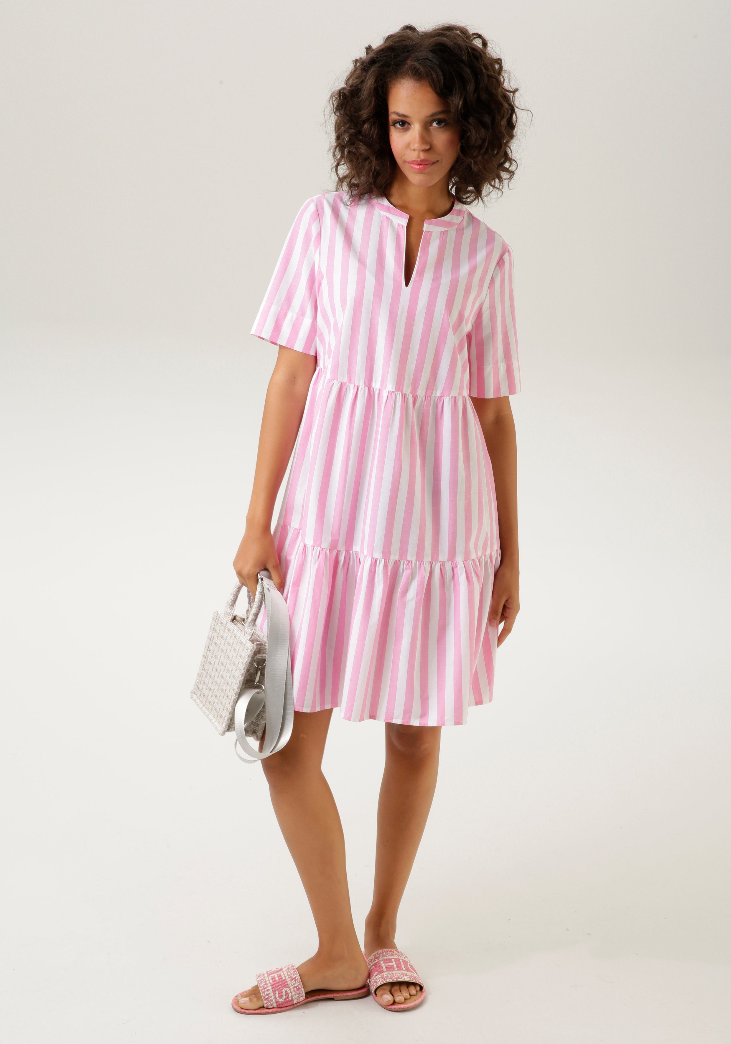 Aniston CASUAL Zomerjurk met streepdessin