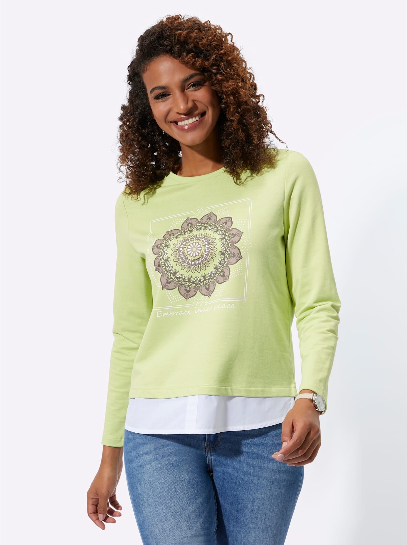 Classic Inspirationen Sweatshirt dames sweaters maat 42 groen