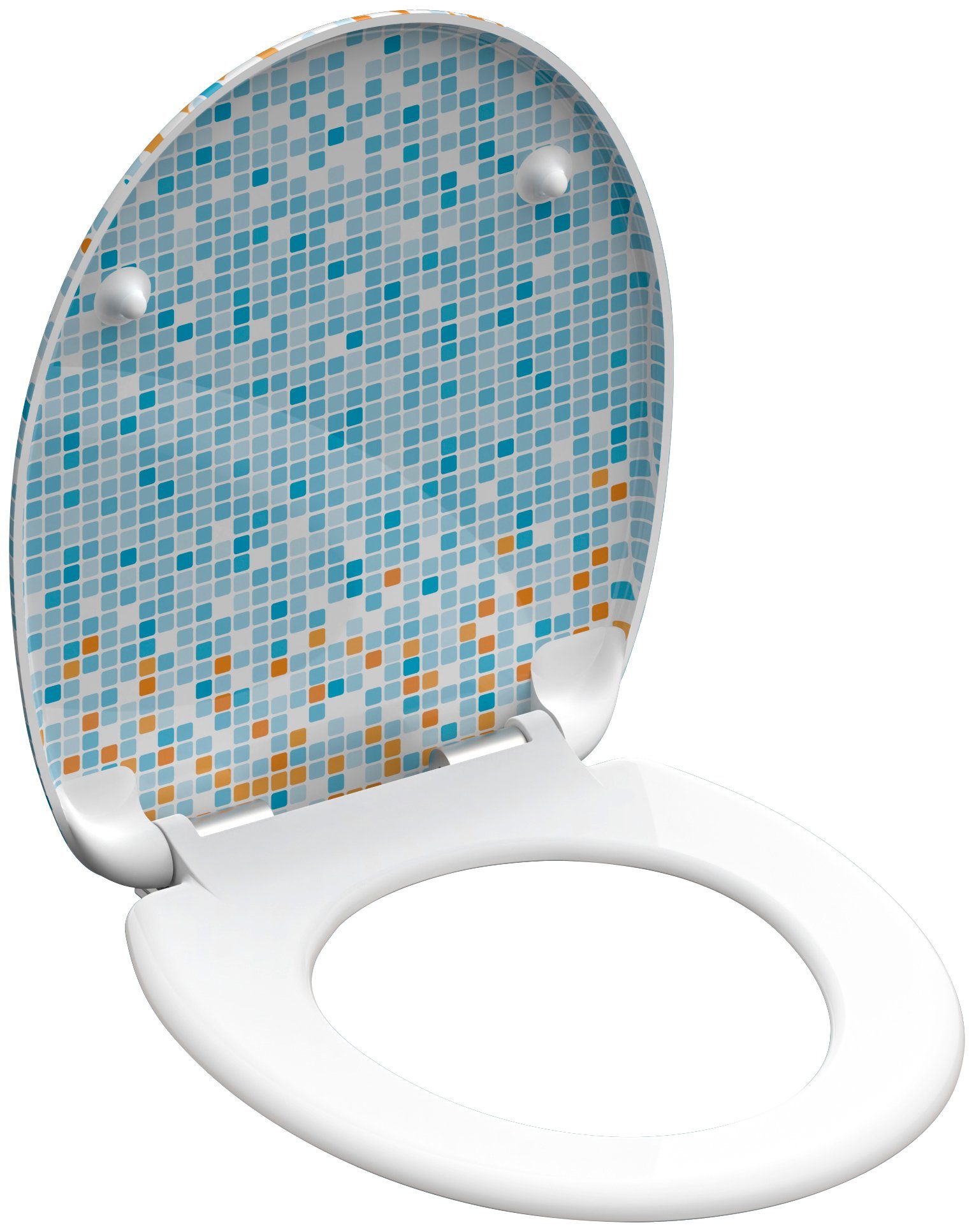 Eisl Toiletzitting Mozaïek Duroplast, softclosemechanisme, max. belasting van de toiletbril 150 kg