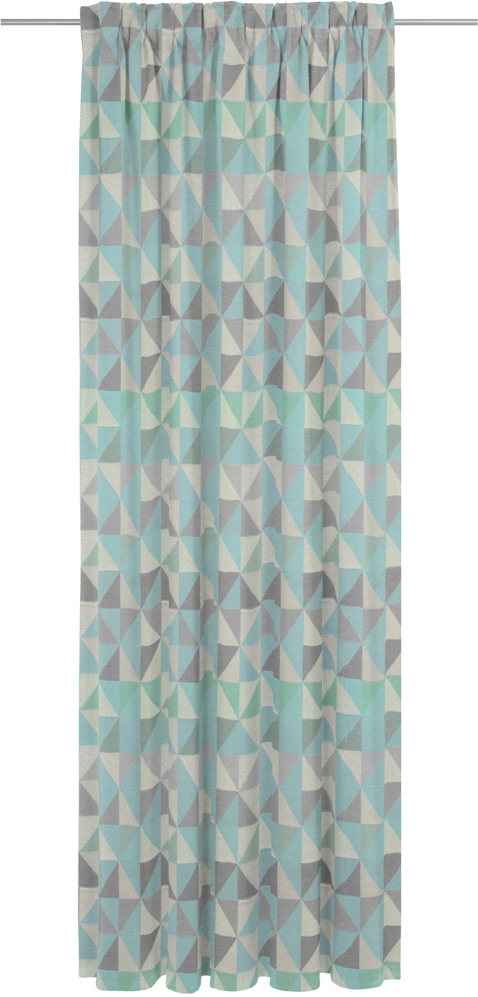 Adam Gordijn Bio Bel duurzaam van bio-katoen (1 stuk) kant & klaar gordijnen maat 142 cm x 245 cm blauw
