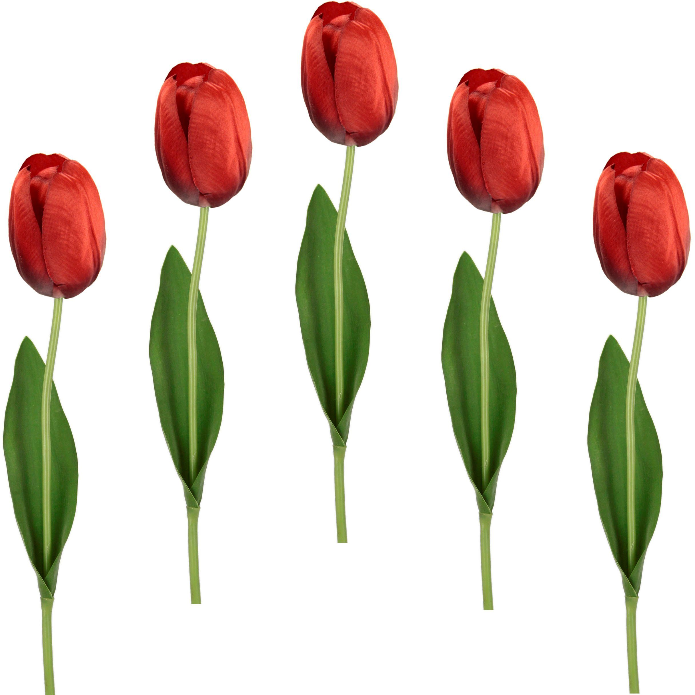 Onzuiver genezen semester I.GE.A. Kunstbloem Real Touch Tulpen set van 5 kunst-tulpenknoppen  kunstbloemen snijbloem (5 stuks) in de online winkel | OTTO