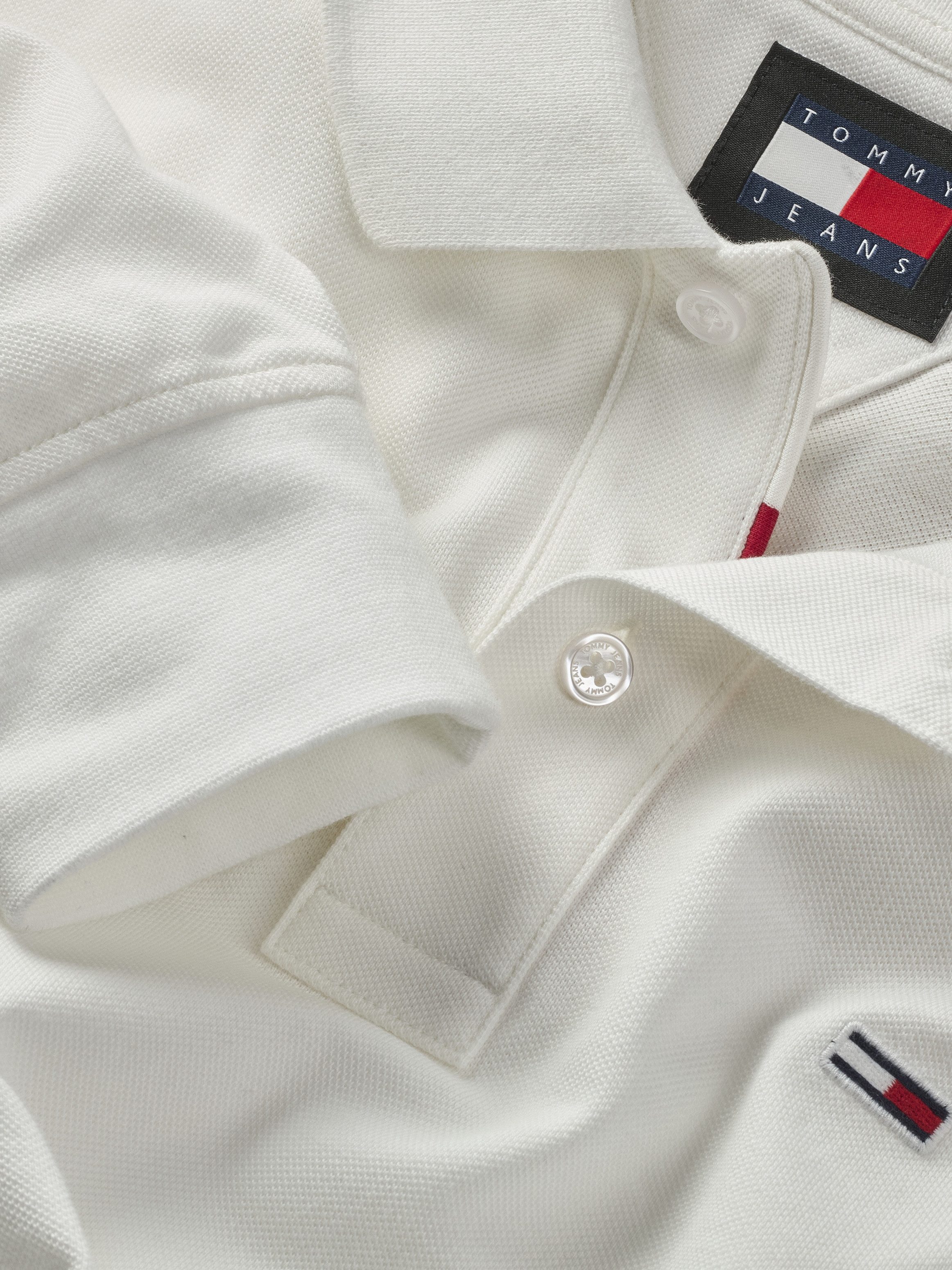 TOMMY JEANS Poloshirt TJM SLIM PLACKET POLO LS EXT