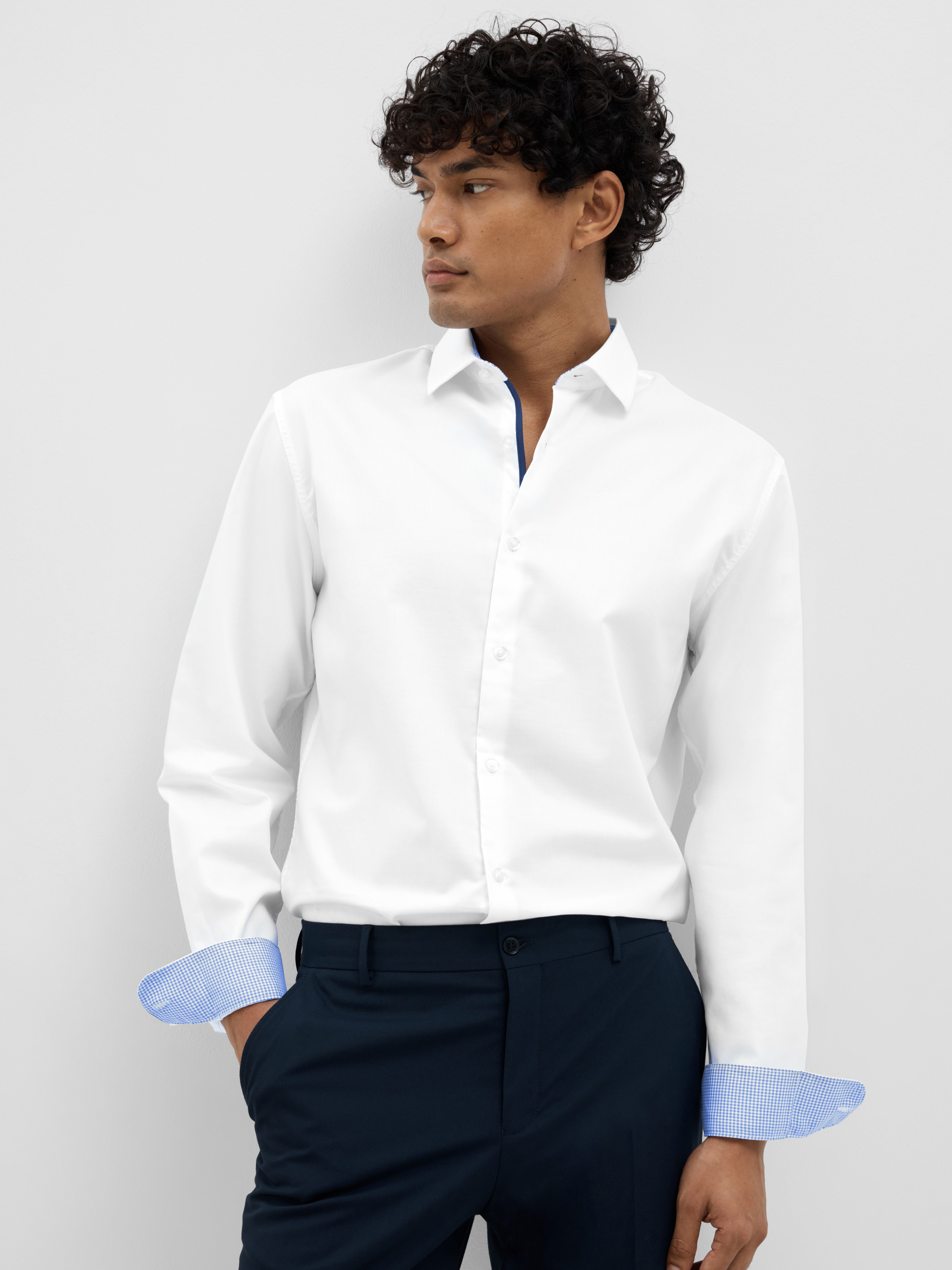 SELECTED HOMME Overhemd met lange mouwen heren overhemden maat S wit
