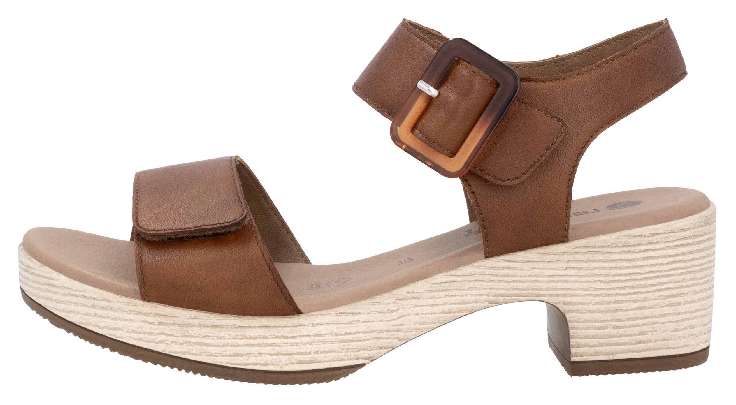 Remonte Sandaaltjes ELLE-Collection , blokhak, zomerschoen, sandaal met klittenbandsluitingen