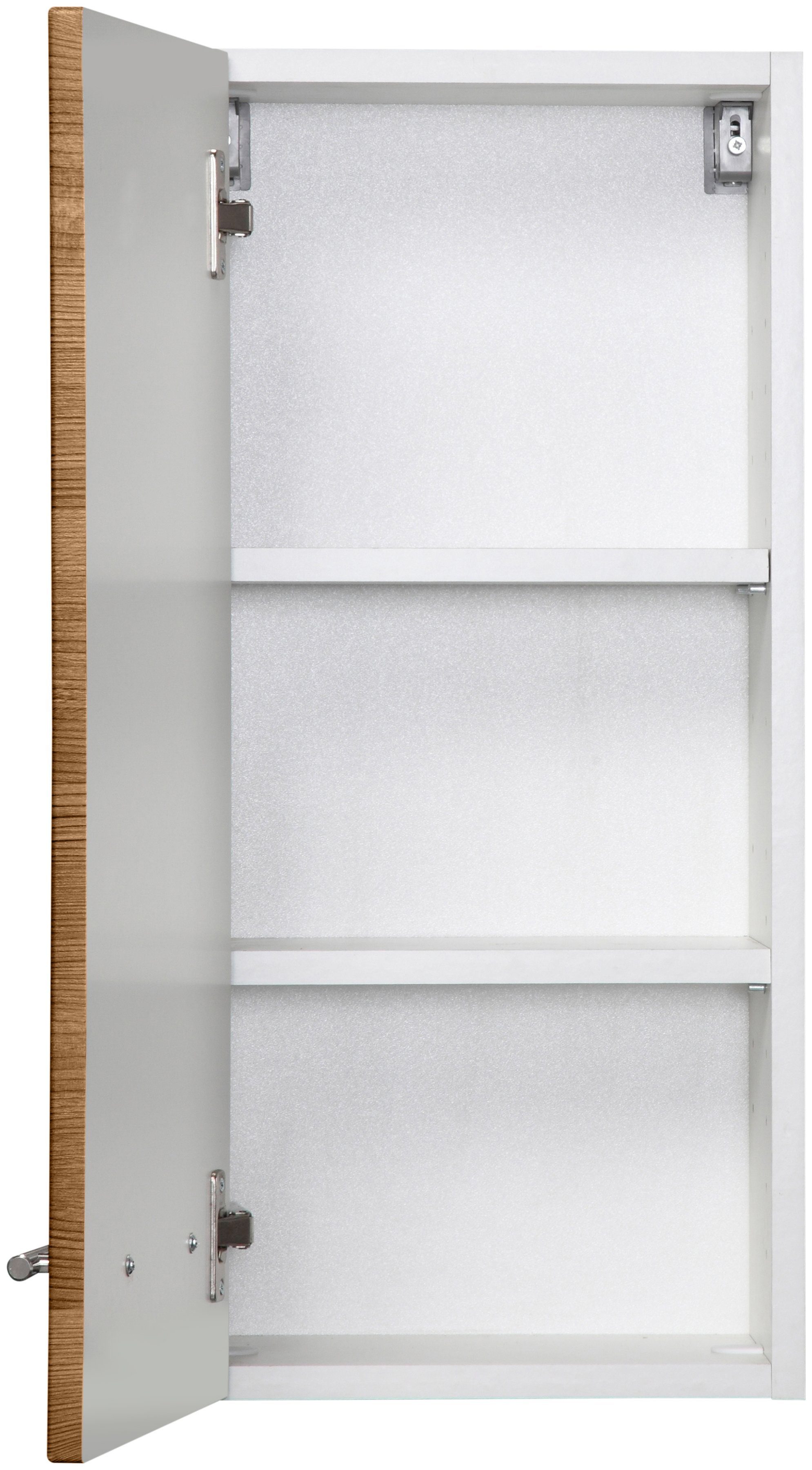 welltime Hangend kastje Trento, in verschillende designs en kleuren Badkamermeubel, breedte 30 cm, 1 deur, 2 planken, Made in Germany