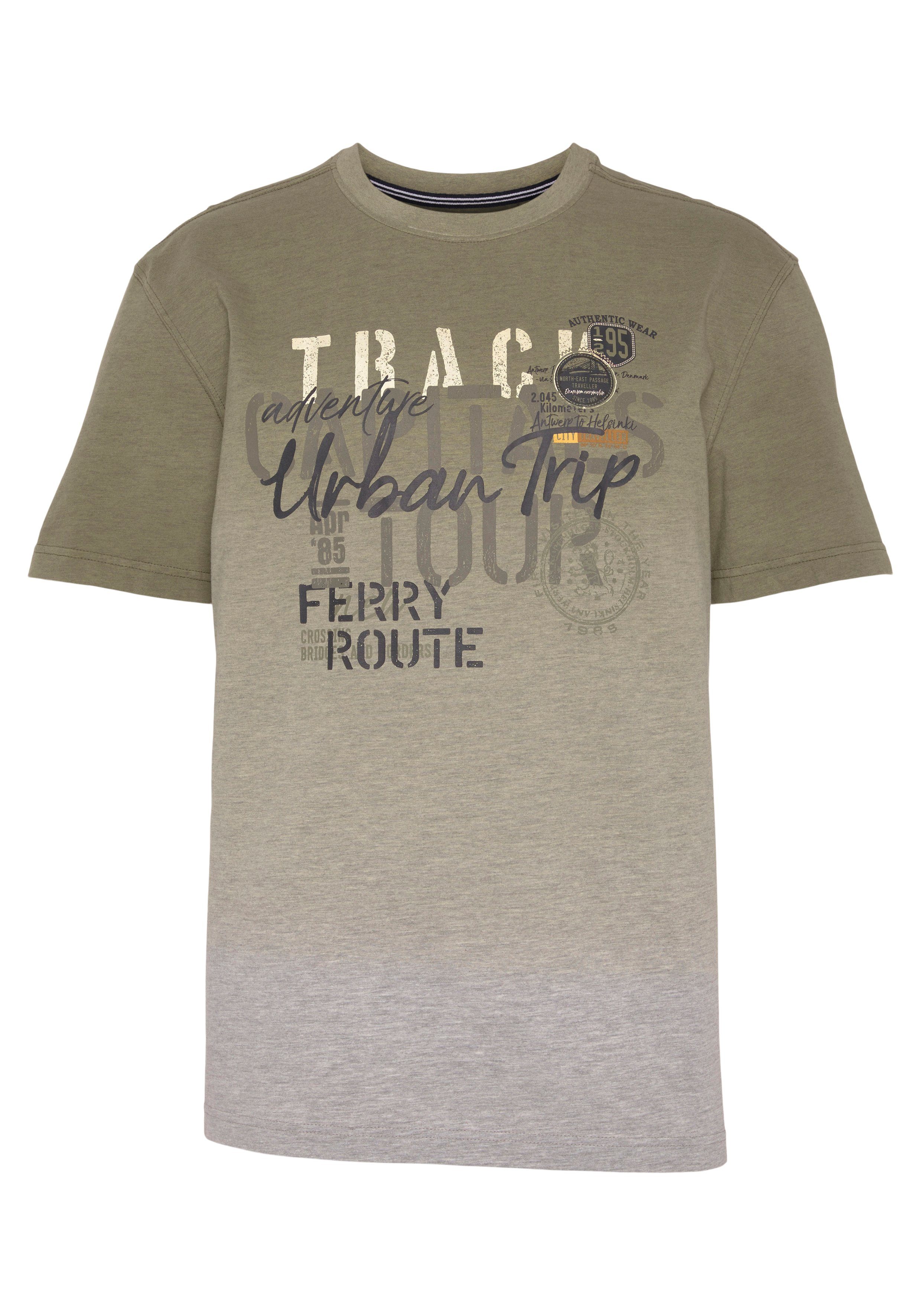 Man's World T-shirt Korte mouw, regular fit, bedrukte ontwerp, ronde hals