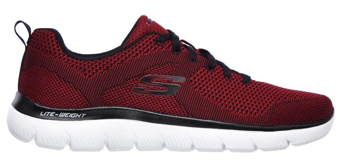 Skechers Sneakers Summits met gepolsterde schaprand, vrijetijdsschoen, lage schoen, veterschoen