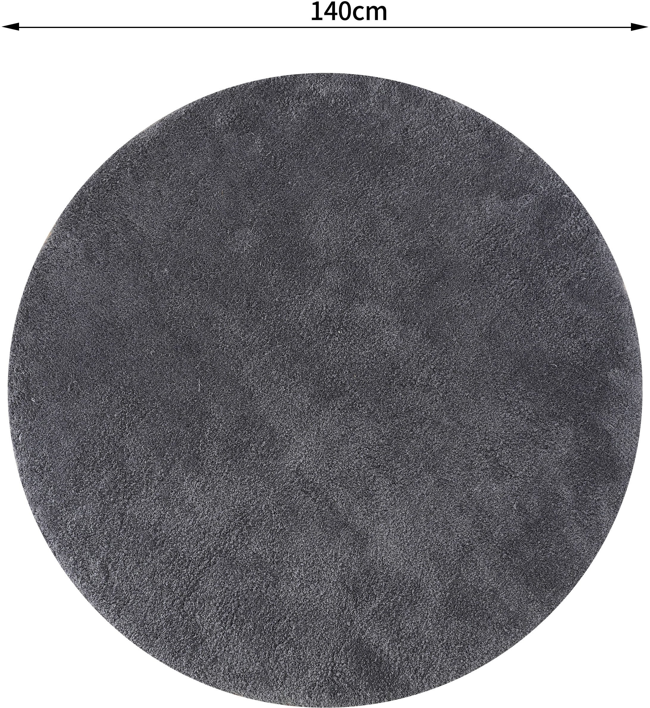 my home Hoogpolig vloerkleed Microvezeltapijt Magong, bijzonder zacht, zeer fijne pool unikleur, zachte vloerkleden, woonkamer, slaapkamer, kinderkamer