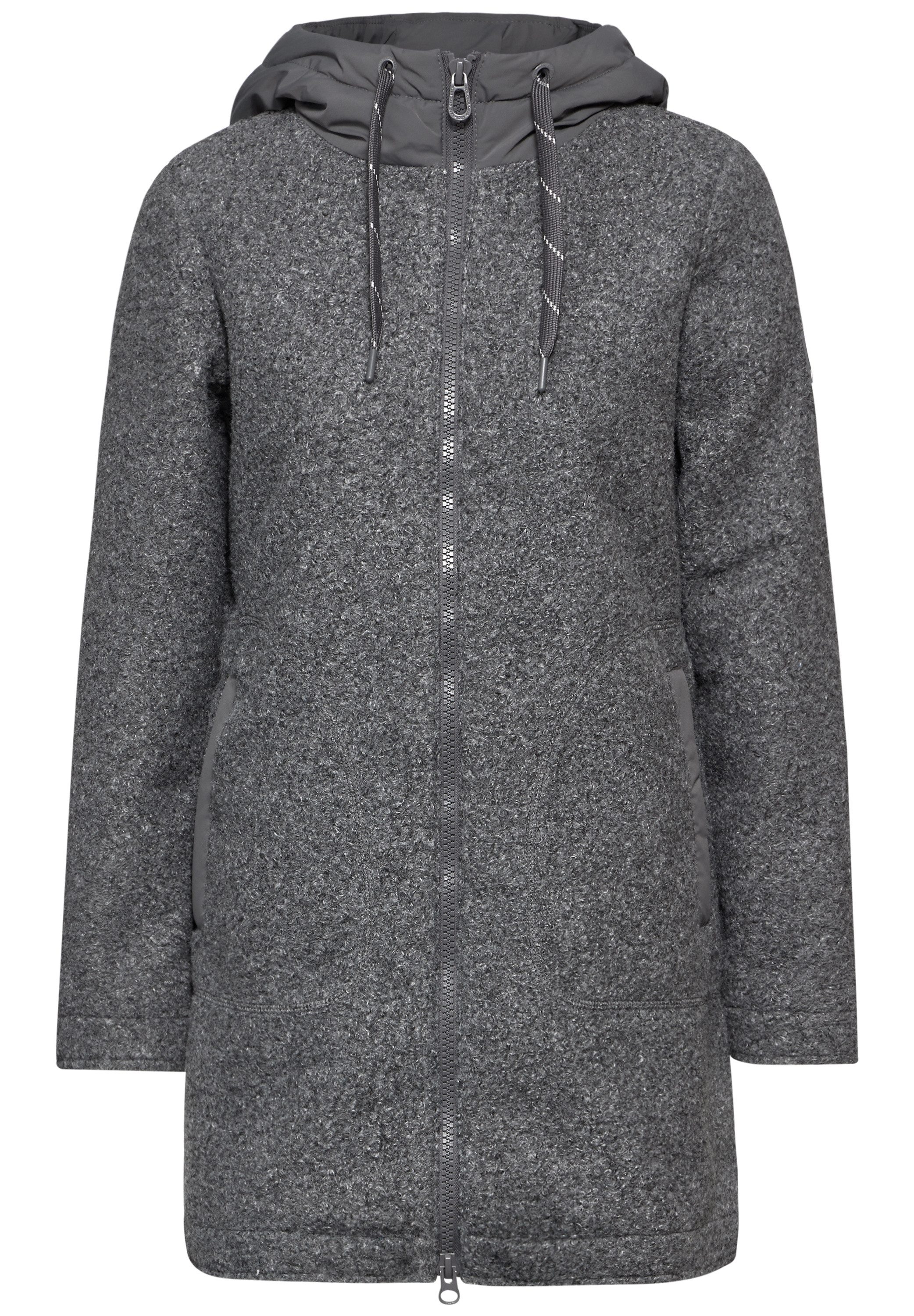 Cecil Korte jas in wol-look