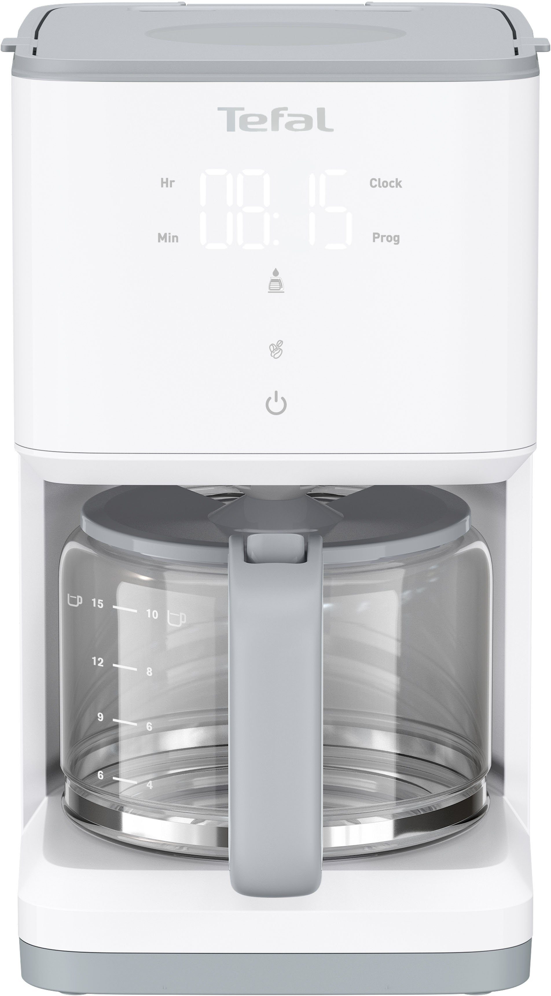 Tefal Filterkoffieapparaat CM6931 Sense, 1,25 l, Digitaal-aanduiding, glazen kan met deksel, capaciteit voor 10 - 15 kopjes