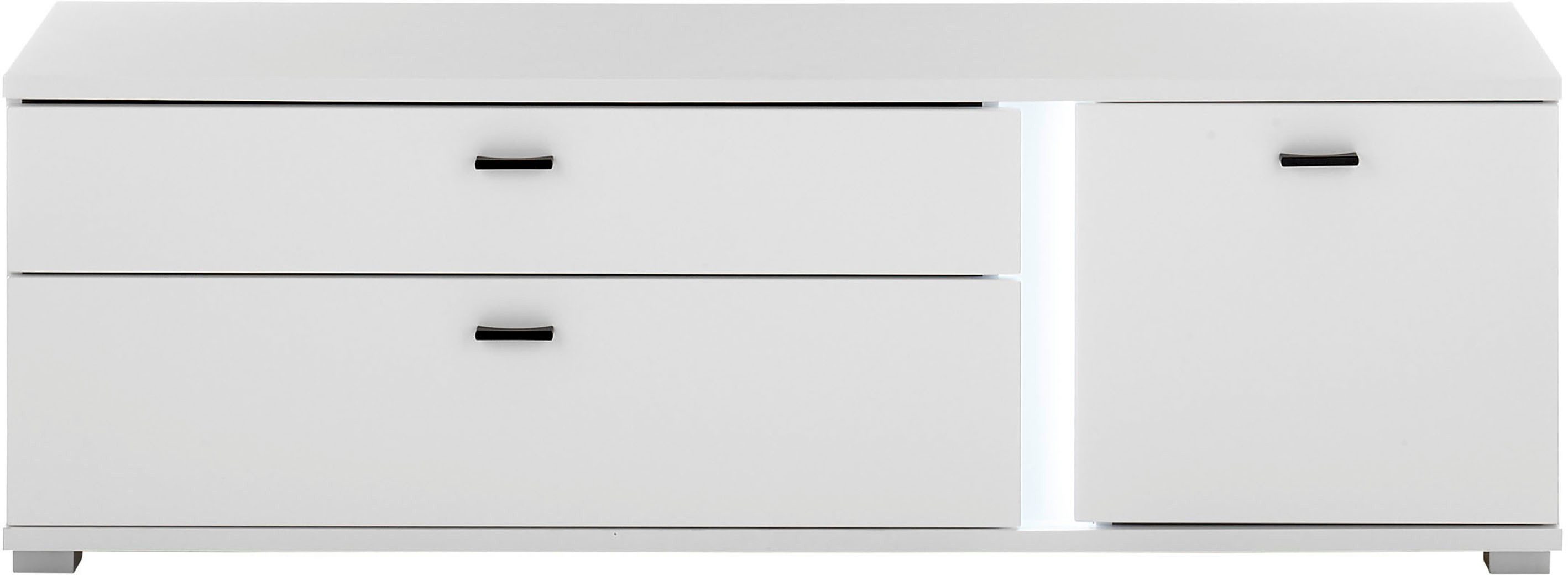 INOSIGN Tv-meubel Long Island in moderne trendkleur, inclusief verticale verlichting, breedte 150 cm (1 stuk)