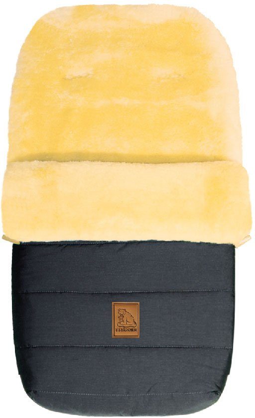 Heitmann Felle Voetenzak Eisbärchen - Lamsvacht wintervoetsak - Premium kwaliteit met echte lamsvacht, voor kinderwagen, buggy, 5 gordelsleuven,