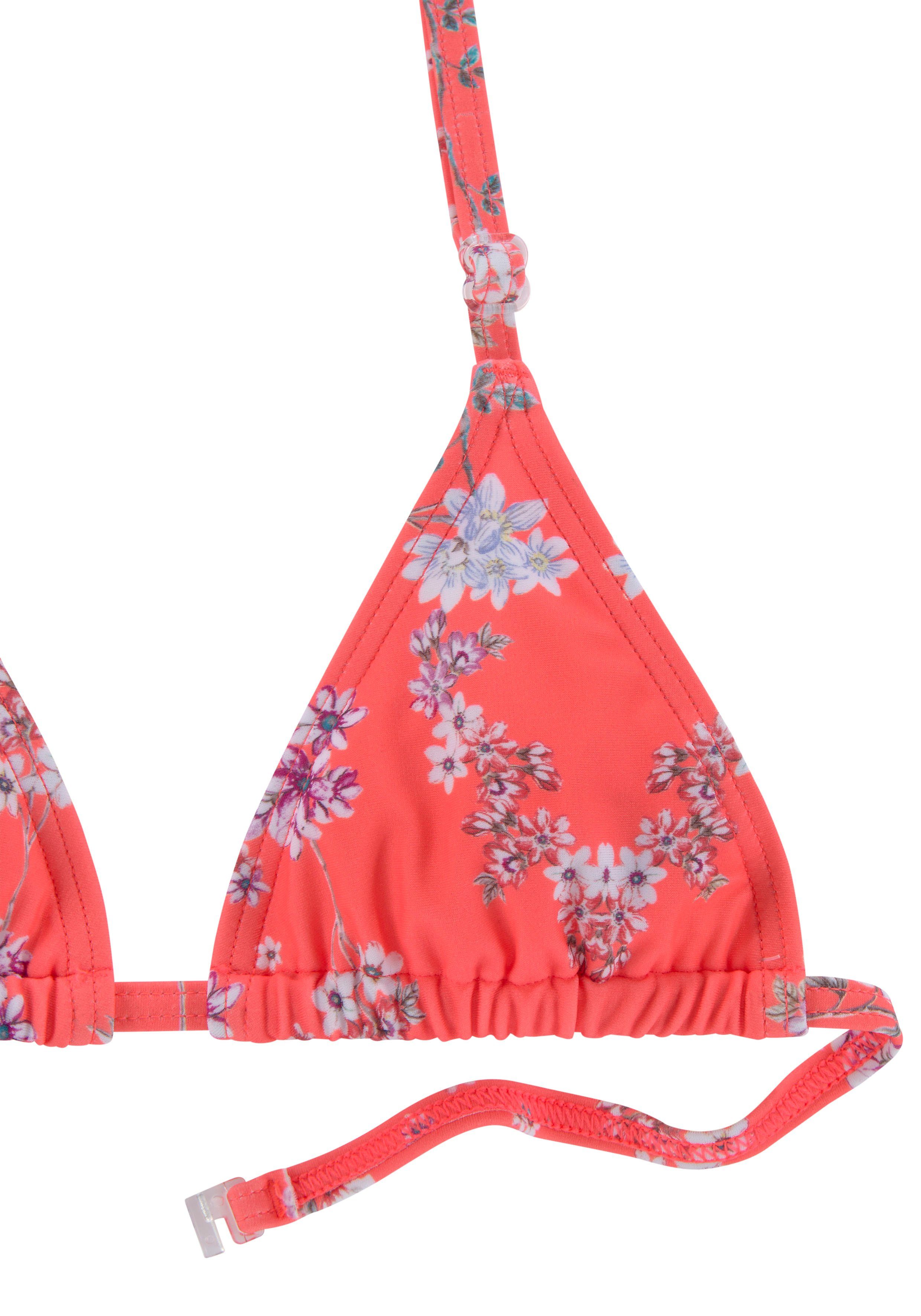 Sunseeker Triangelbikini Ditsy Kids met zomerse print