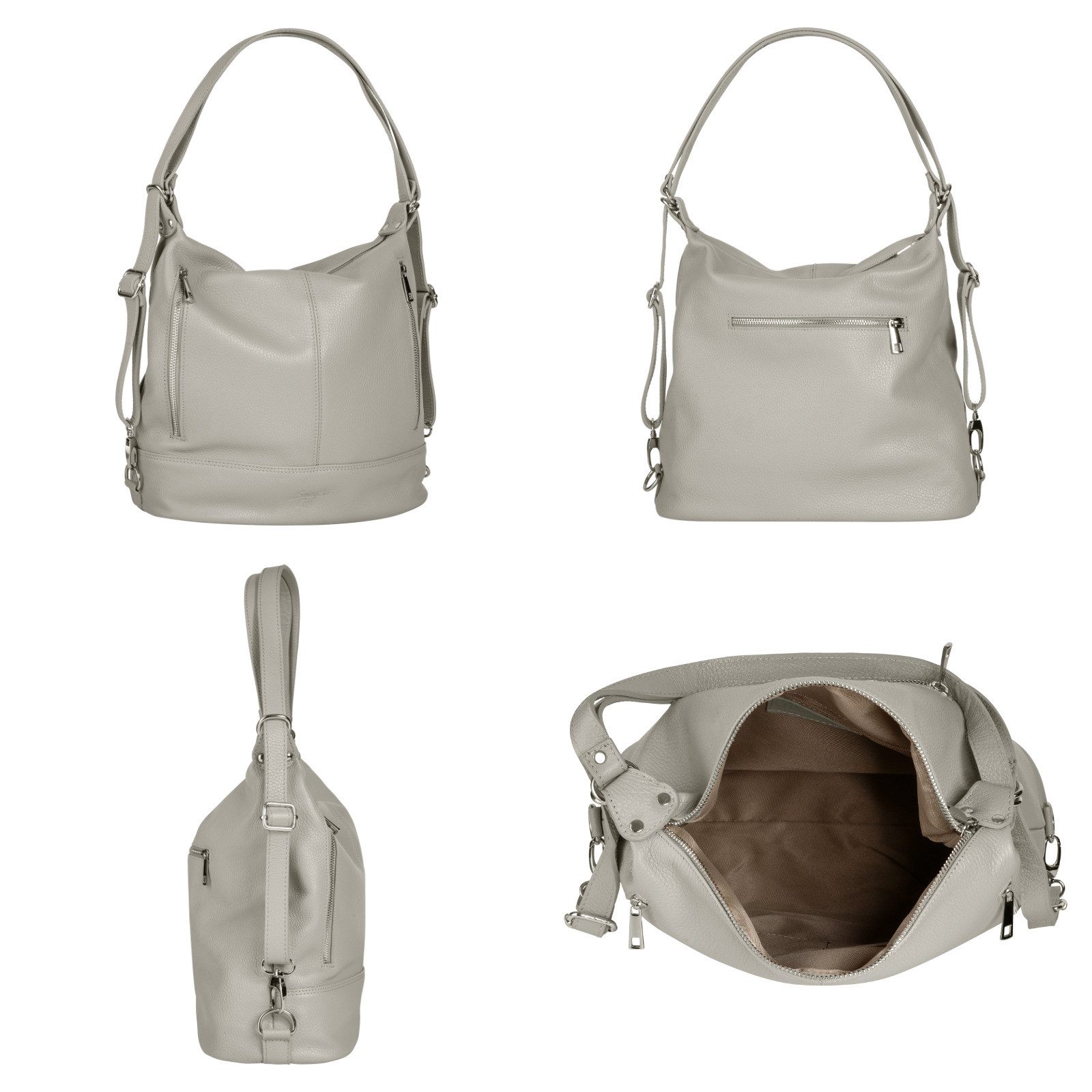 Samantha Look Rugzak echt leer, made in italy