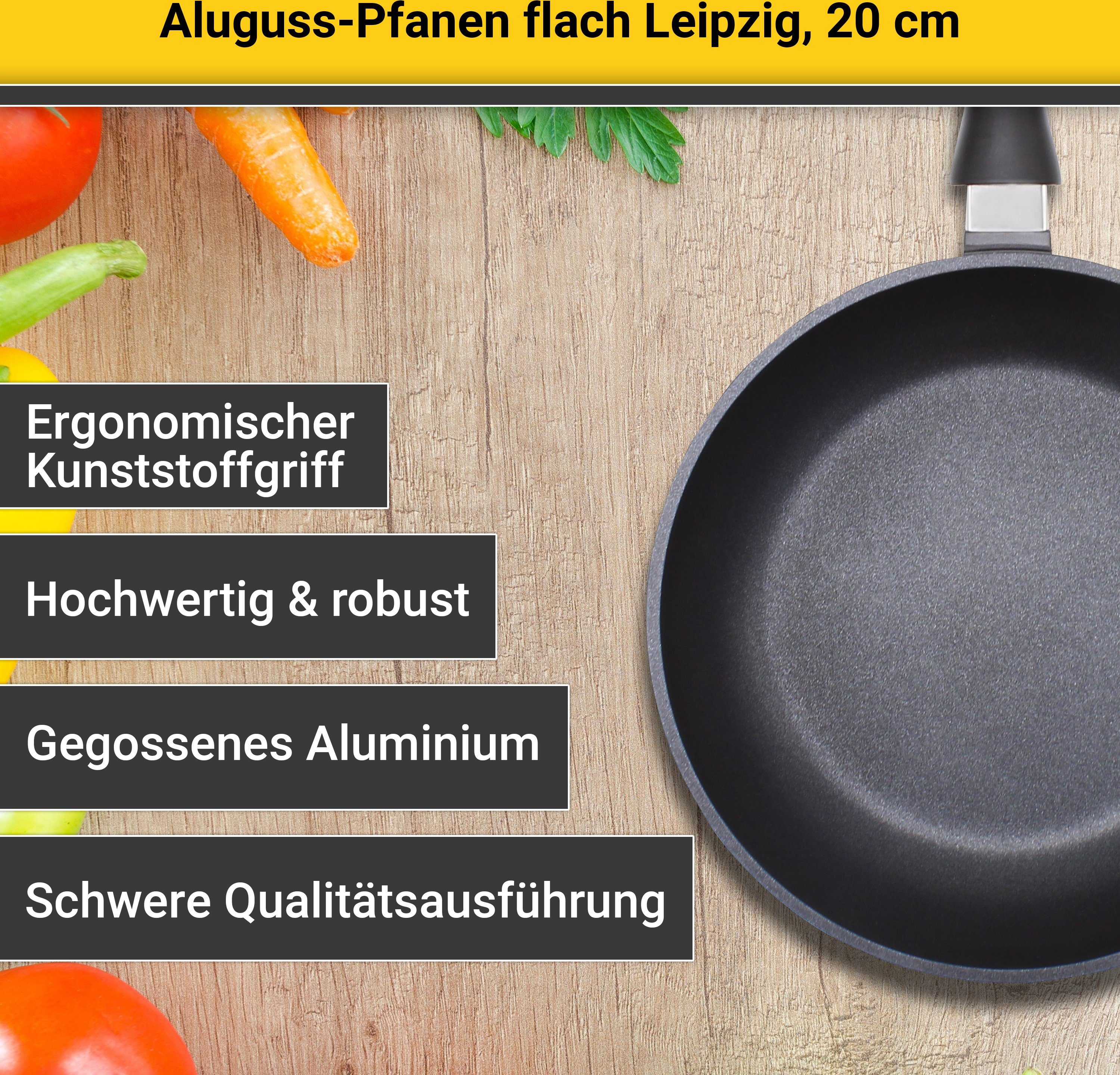 Krüger Koekenpan Gietaluminium koekenpan plat LEIPZIG (1-delig)