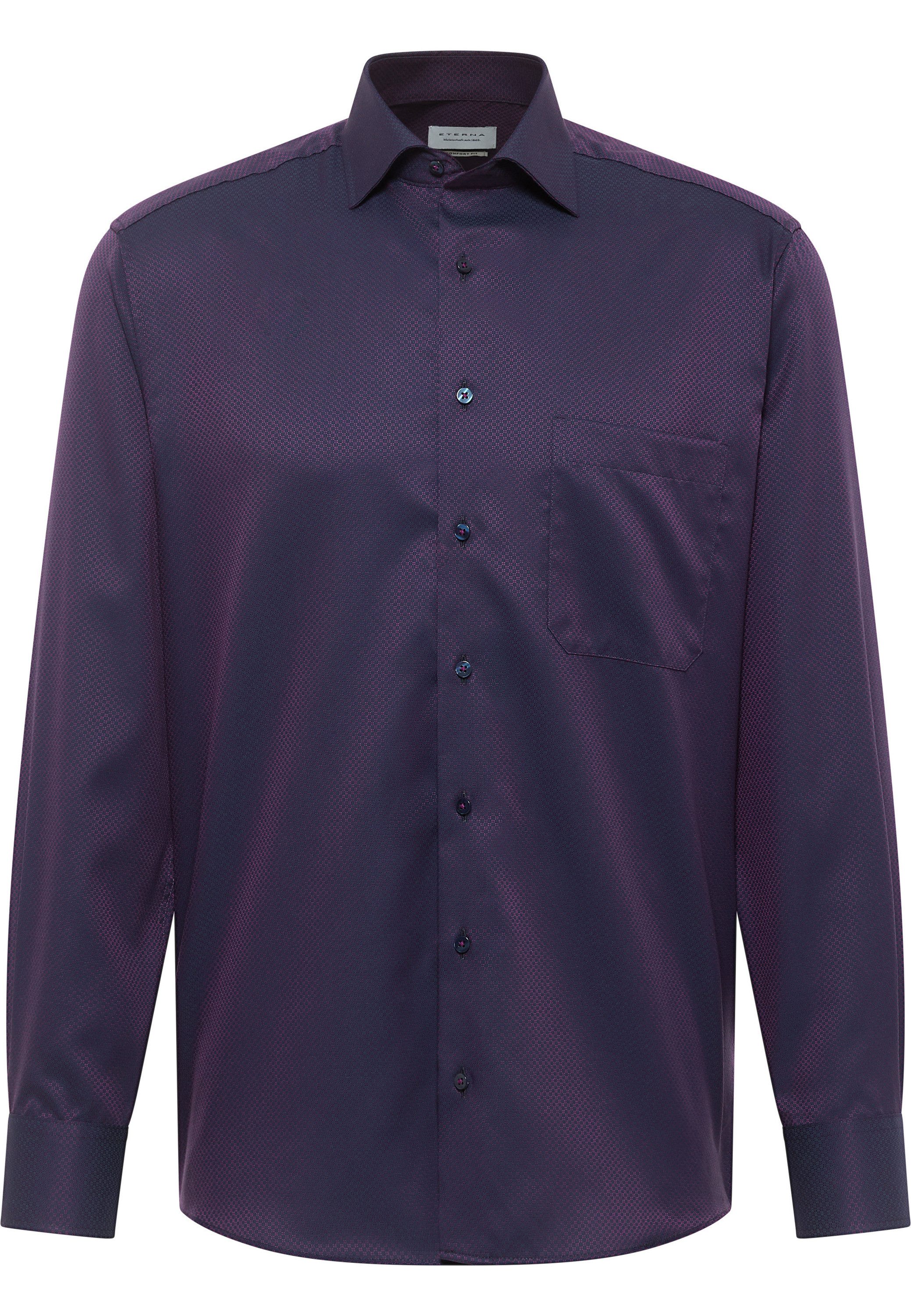 Eterna Overhemd met lange mouwen Comfort fit NON IRON (strijkvrij)