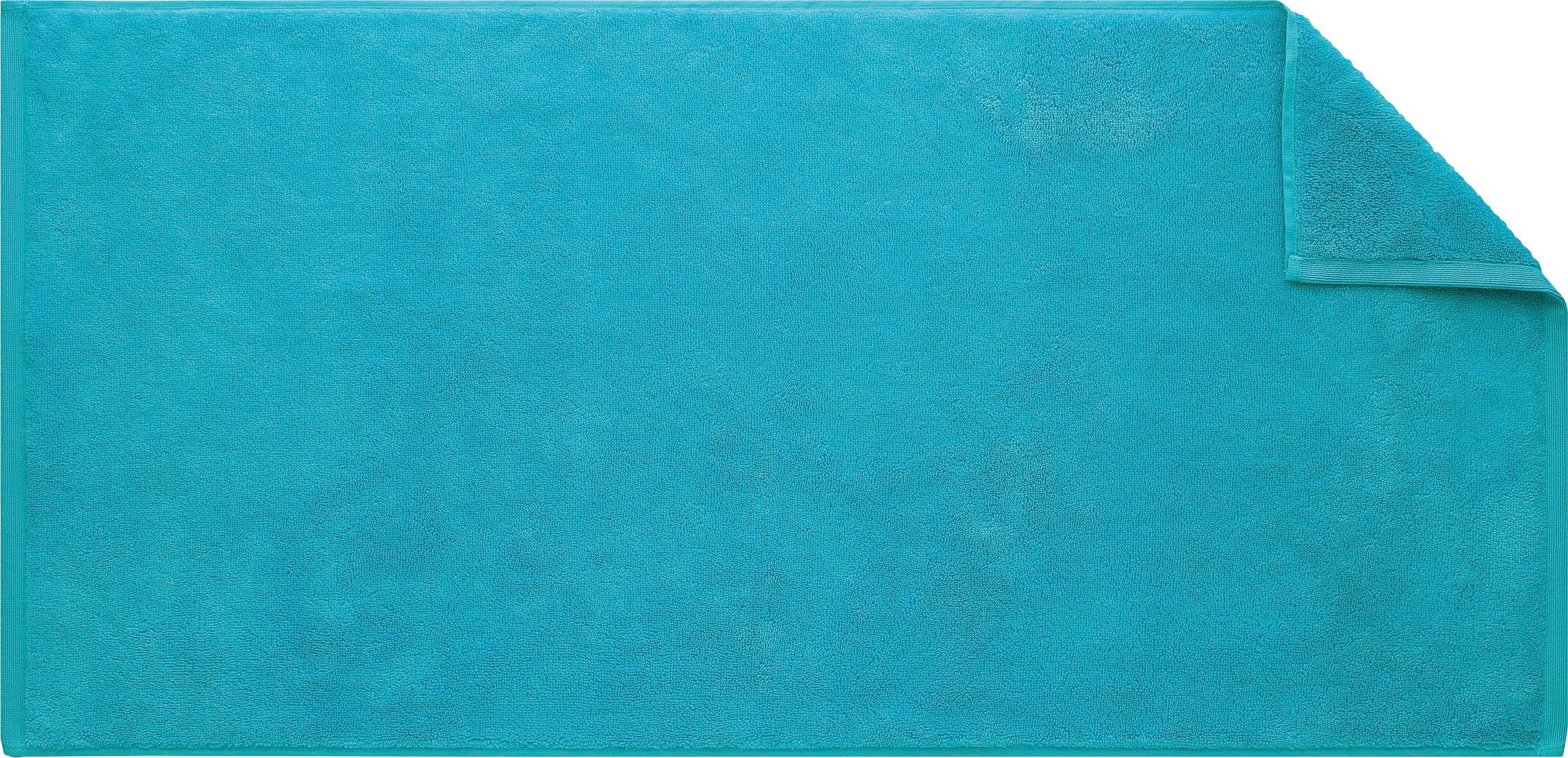 Egeria Douchelaken Elegant Uni programma met geweven rand, puur katoen (1 stuk) handdoeken blauw