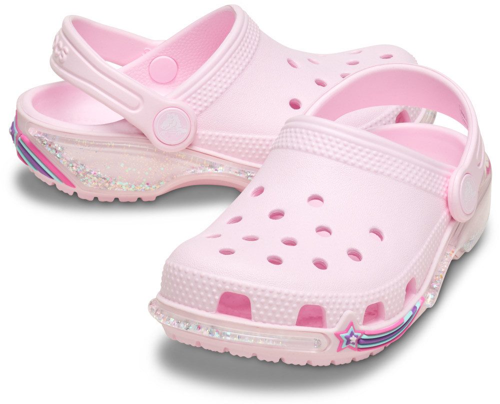Crocs Clogs Classic Star Sparkle Clog T Vrijetijdsschoen, sandaal met cool motief