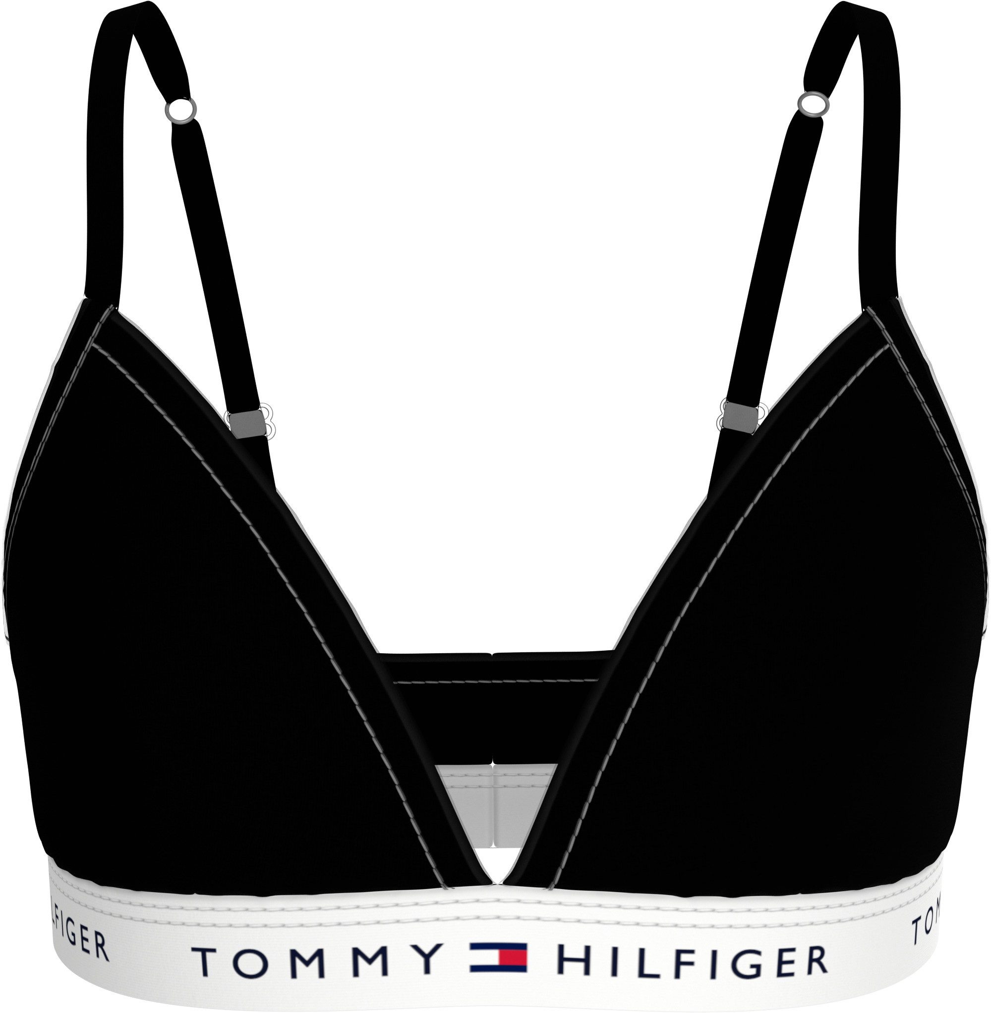 Tommy Hilfiger Underwear Triangel-bh met een logo-opschrift