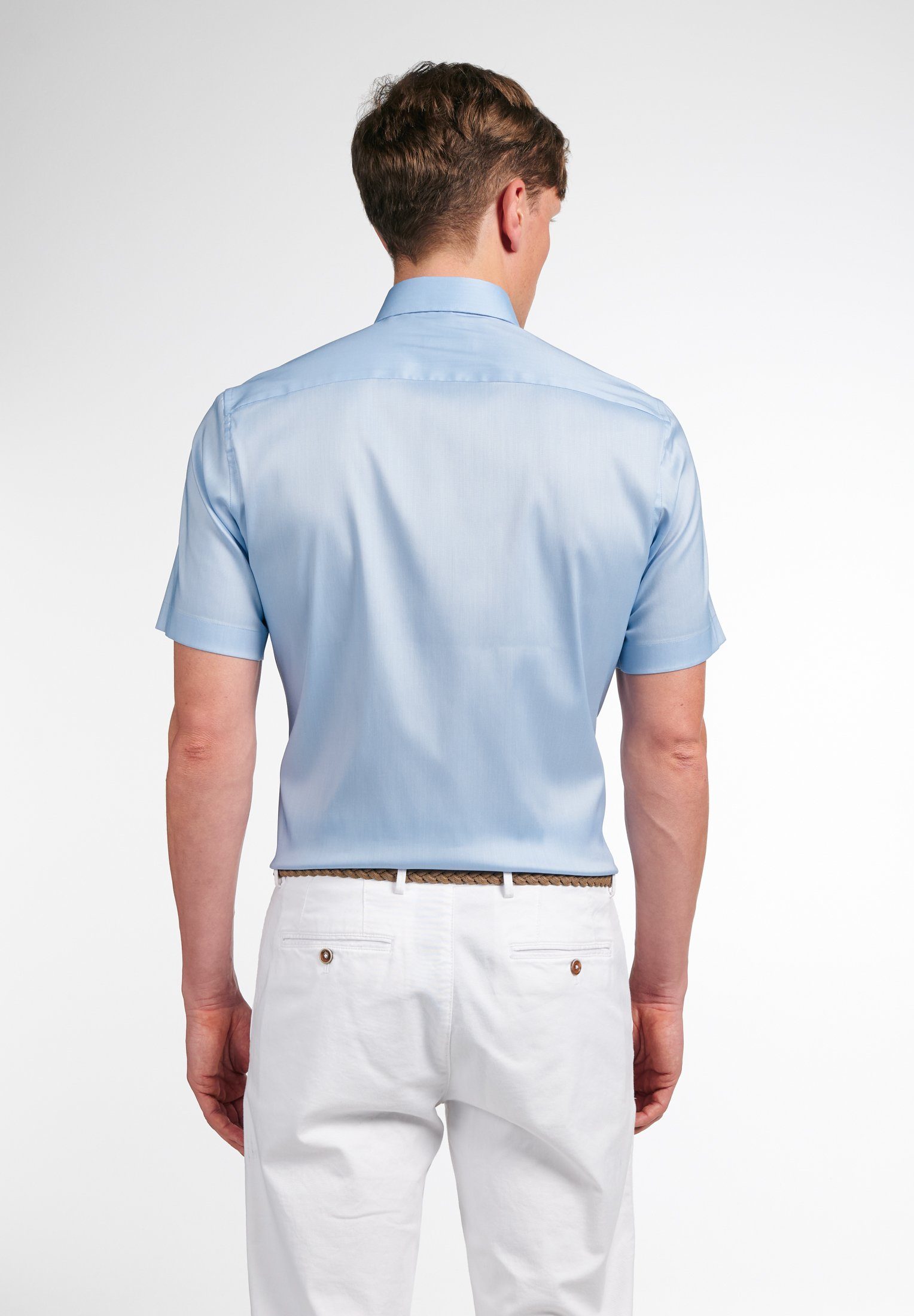Eterna Overhemd met korte mouwen Slim fit EASY IRON (gemakkelijk te strijken)