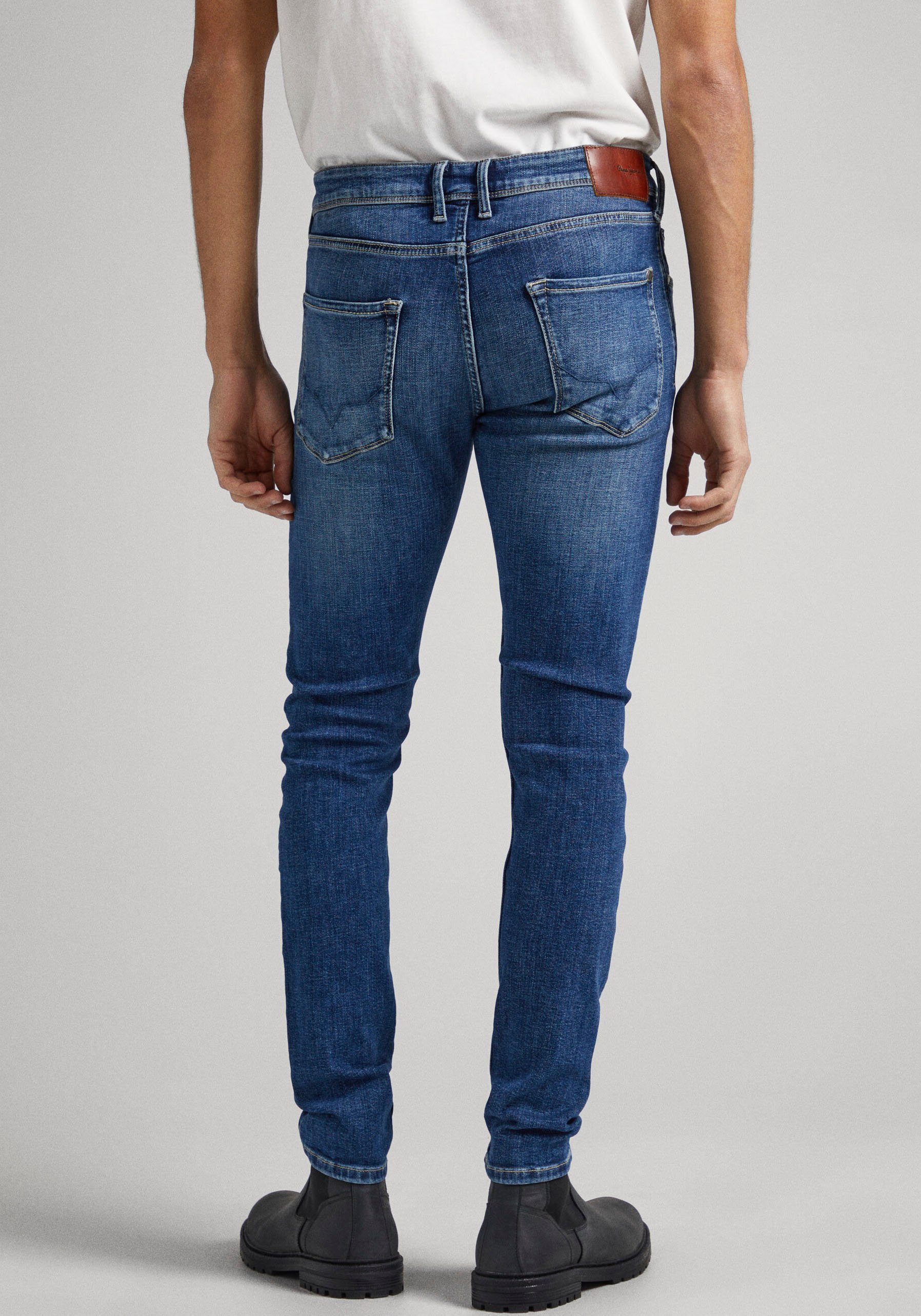Pepe Jeans Slim fit jeans Finsbury Katoen-stretch