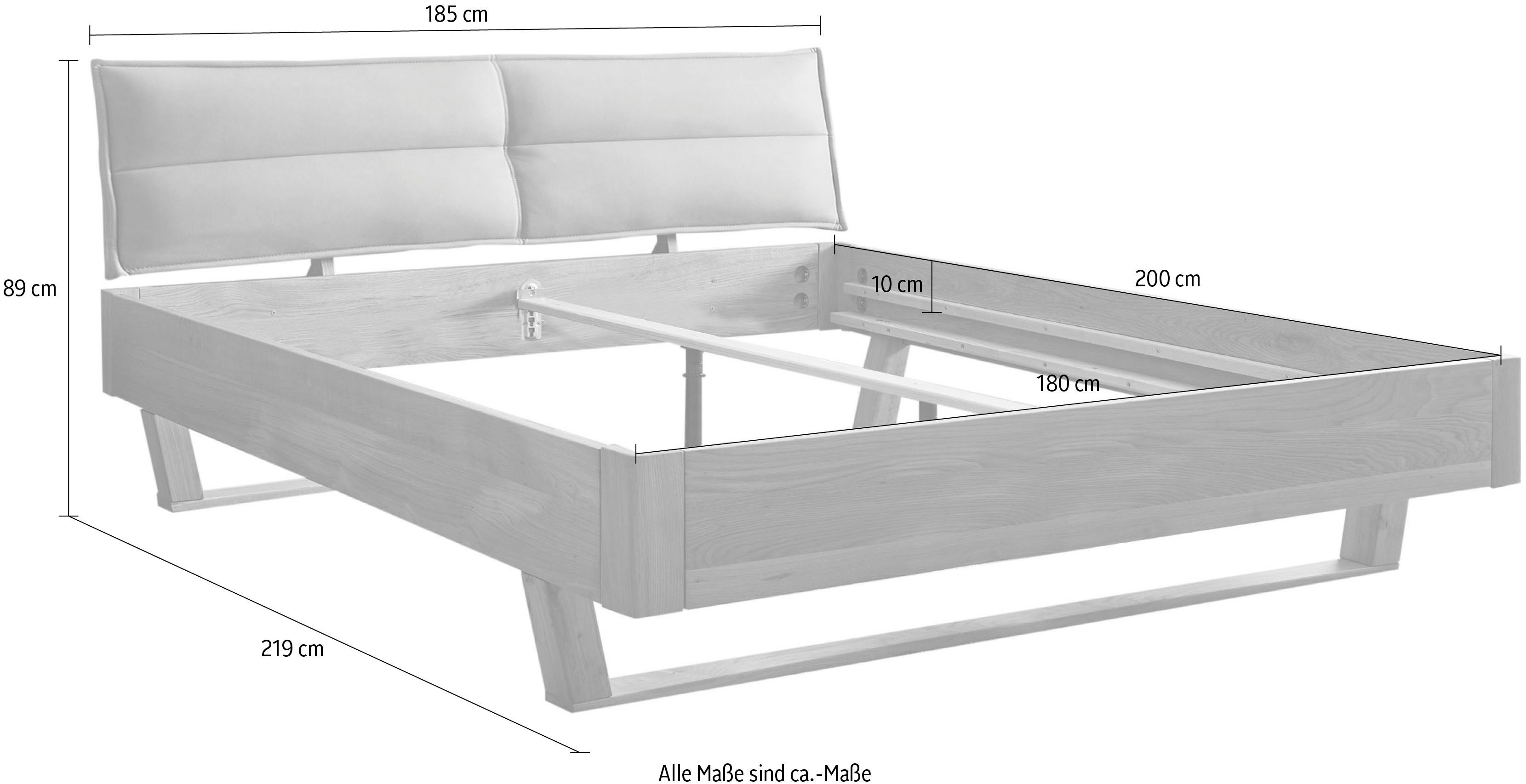 Schlafkontor Massief houten ledikant Tjark naar keuze bed met ligoppervlak in 140 of 180 cm