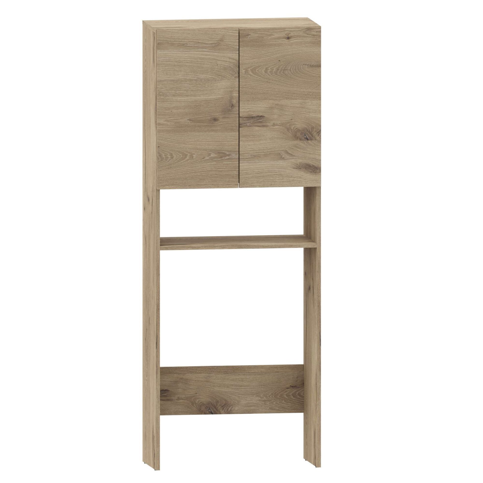 Home affaire Kast voor wasmachine Wisla met 2 deuren, breedte 68 cm, hoogte 180 cm ombouwkasten bruin