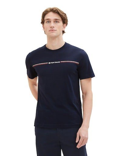 Tom Tailor T-shirt met logo-frontprint