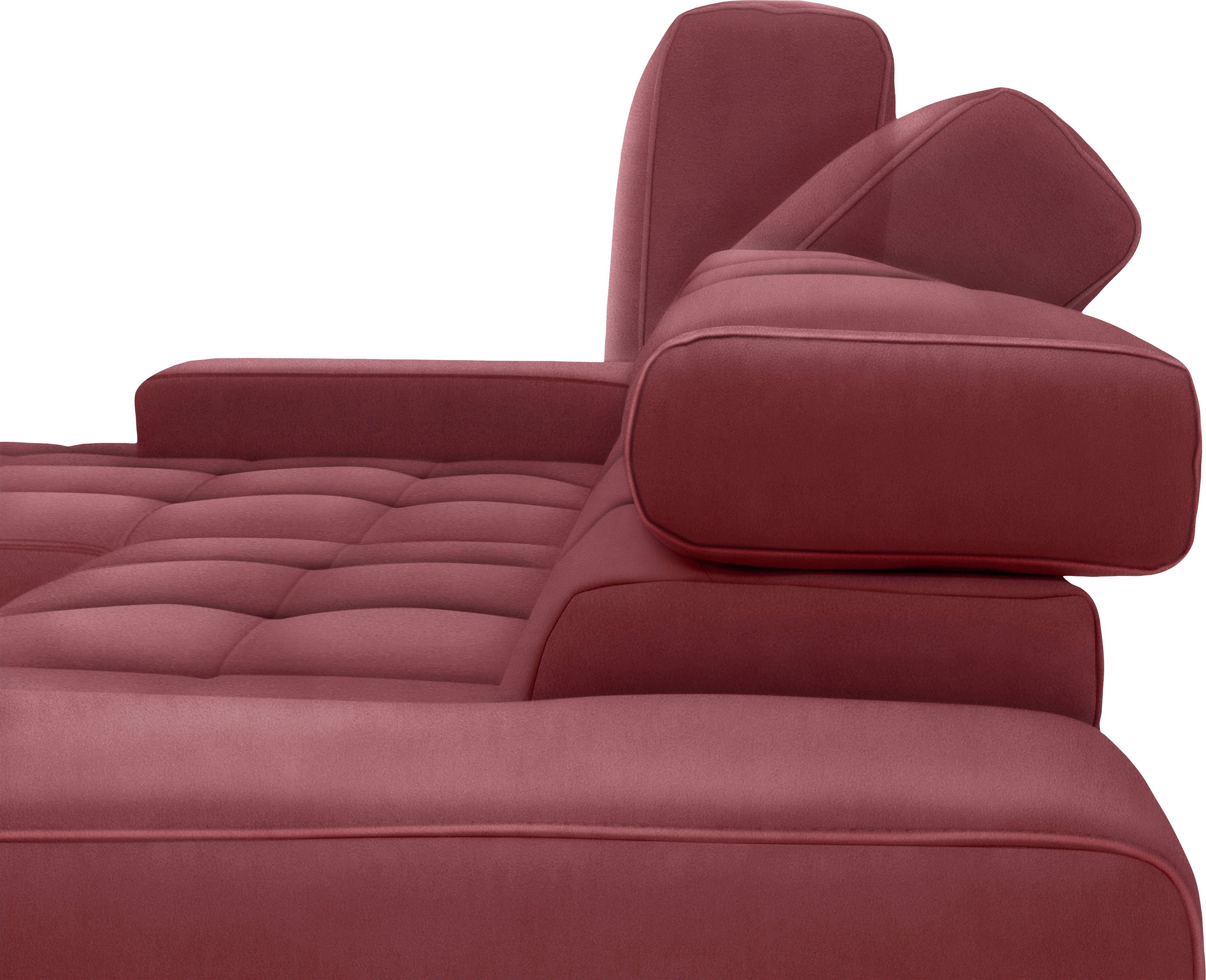 DOMO collection Zithoek Cunelli mooie zitnaden als designelement, stevige zitcomfort, U-vorm