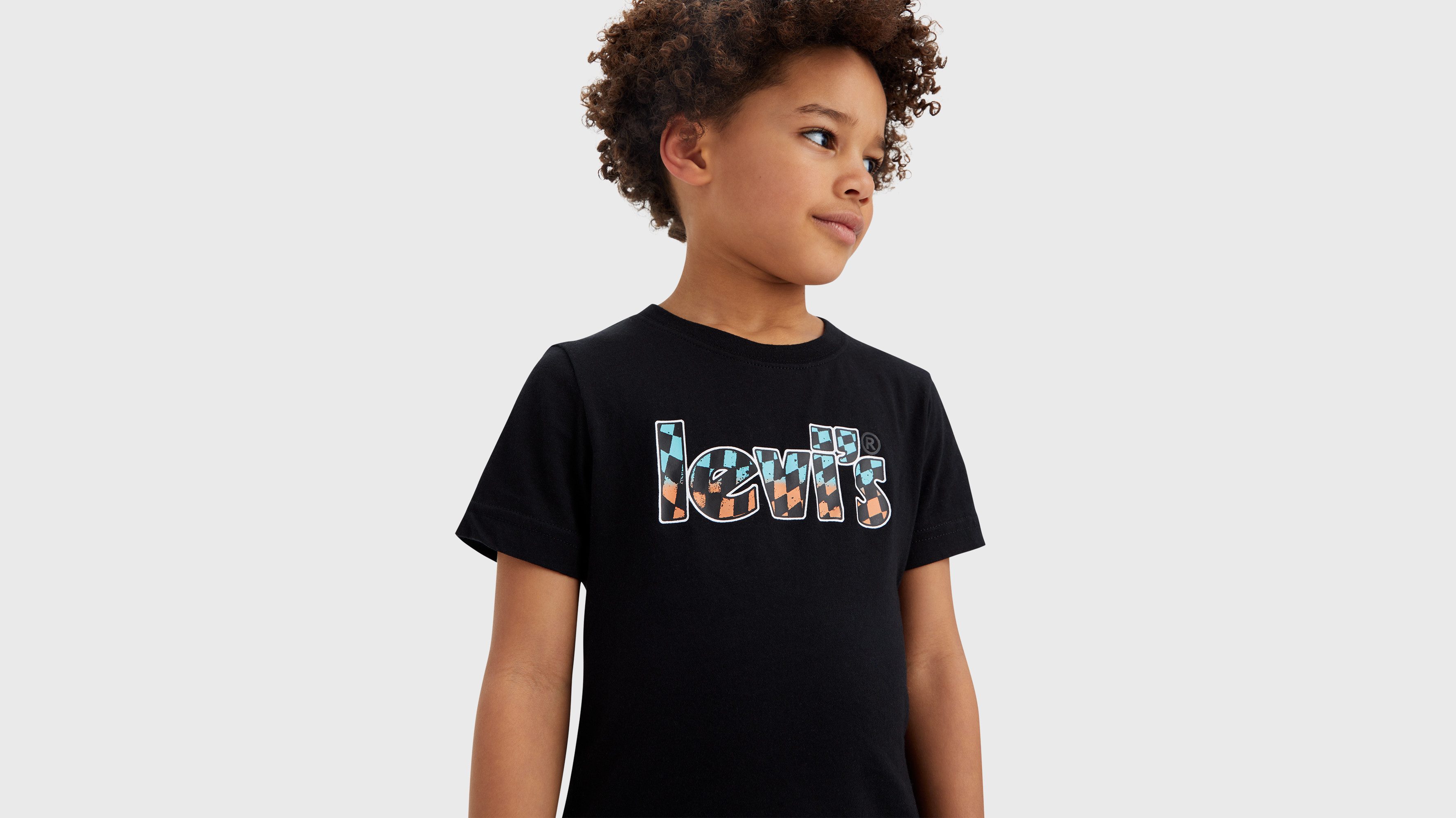 Levi's Kidswear T-shirt met logoprint op borsthoogte