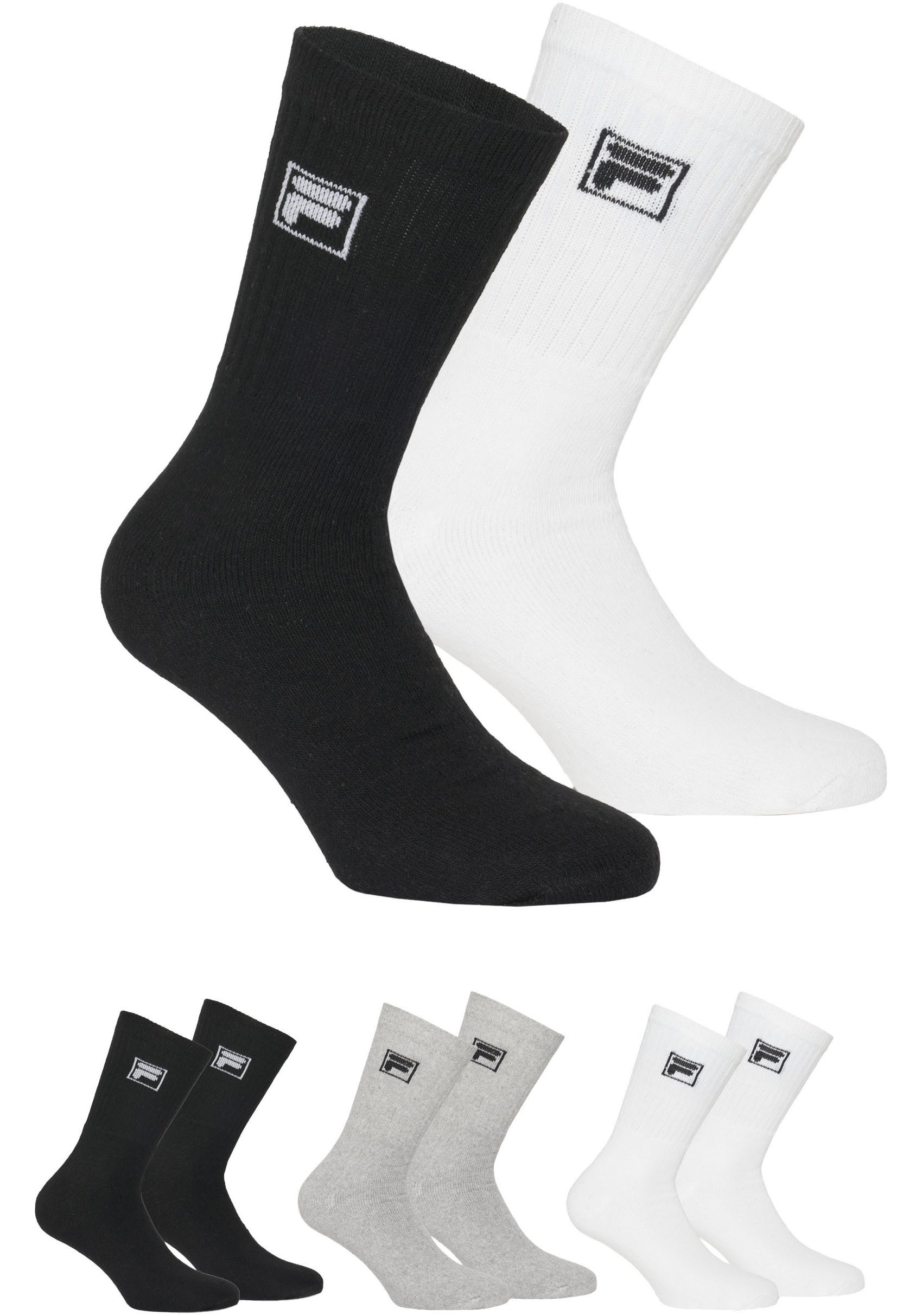 Fila Sportsokken met lange ribband (9 paar, Set van 9)