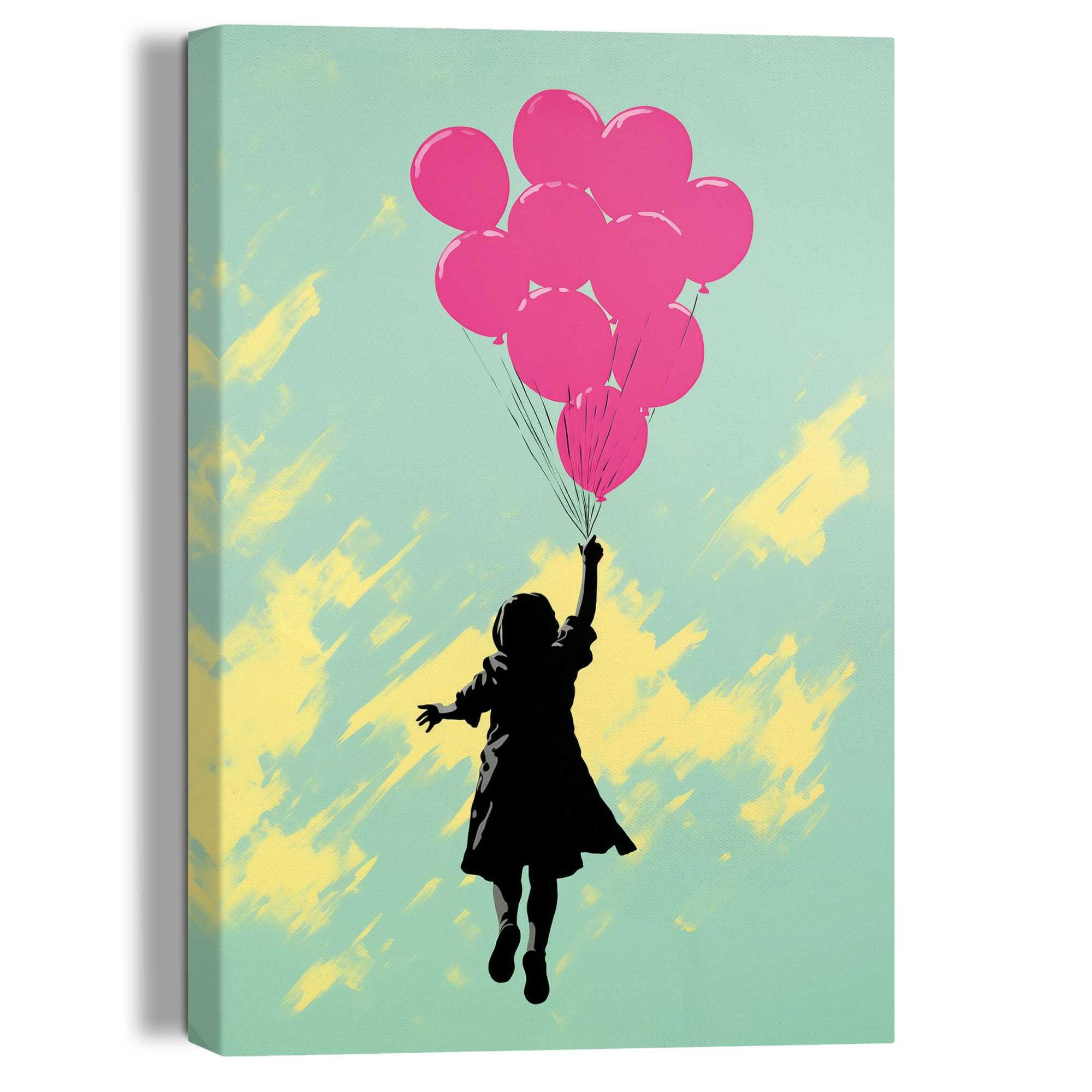 Reinders! Artprint op linnen Balloons Up