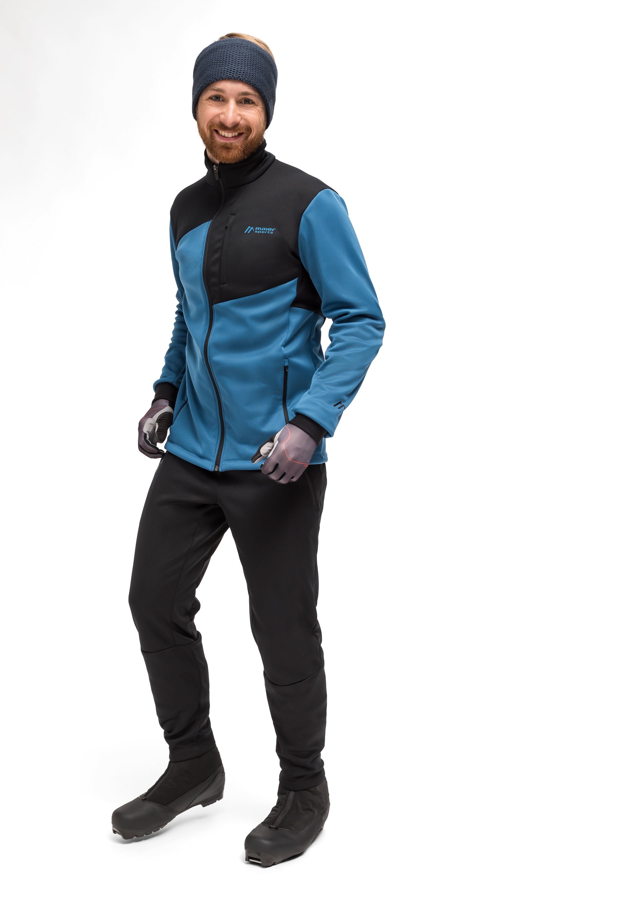Maier Sports Ski-jack Malselv M Heren langlaufjas, softshelljas, 3 ruime zakken